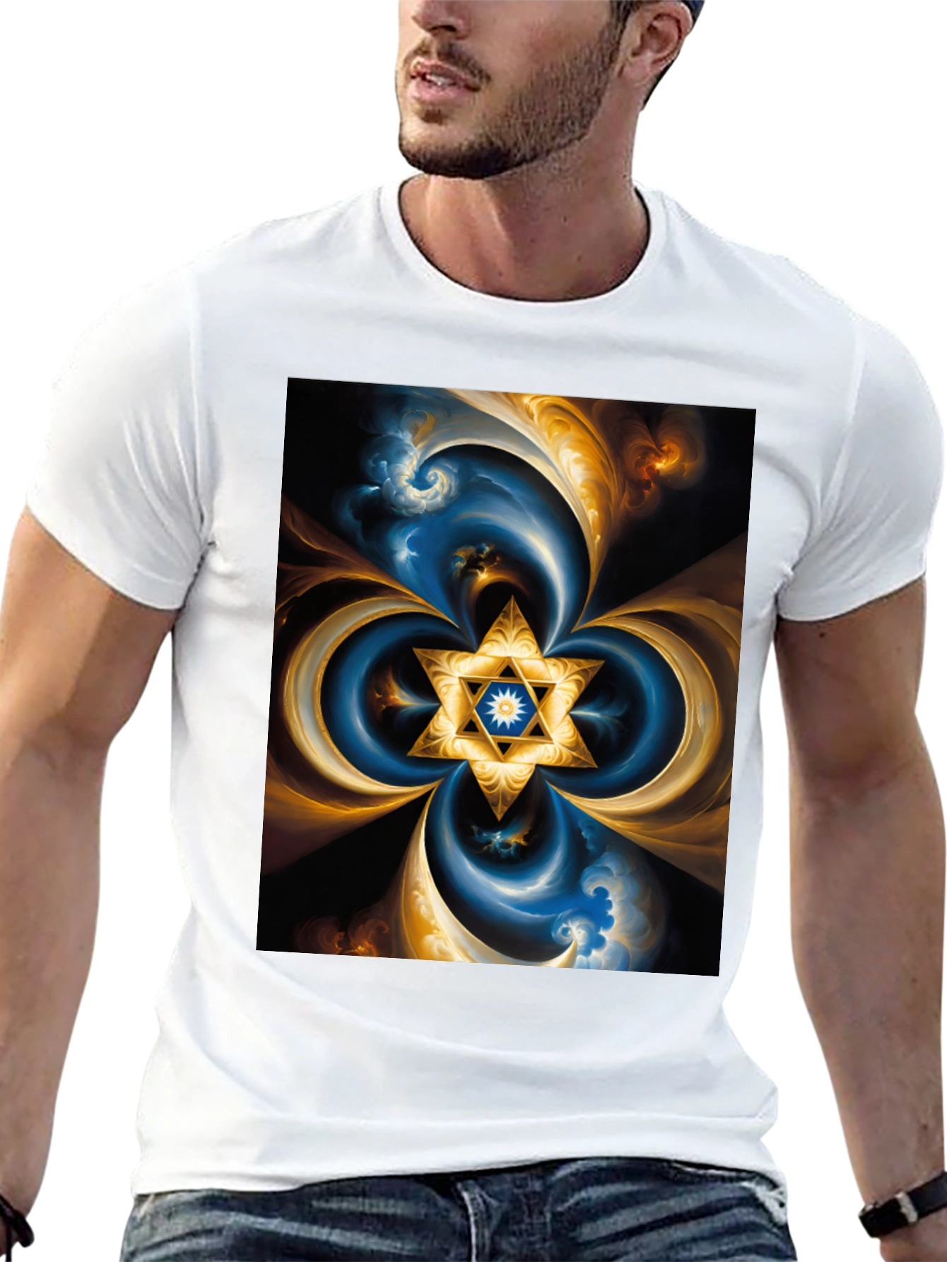 Abstract Star Design Tee