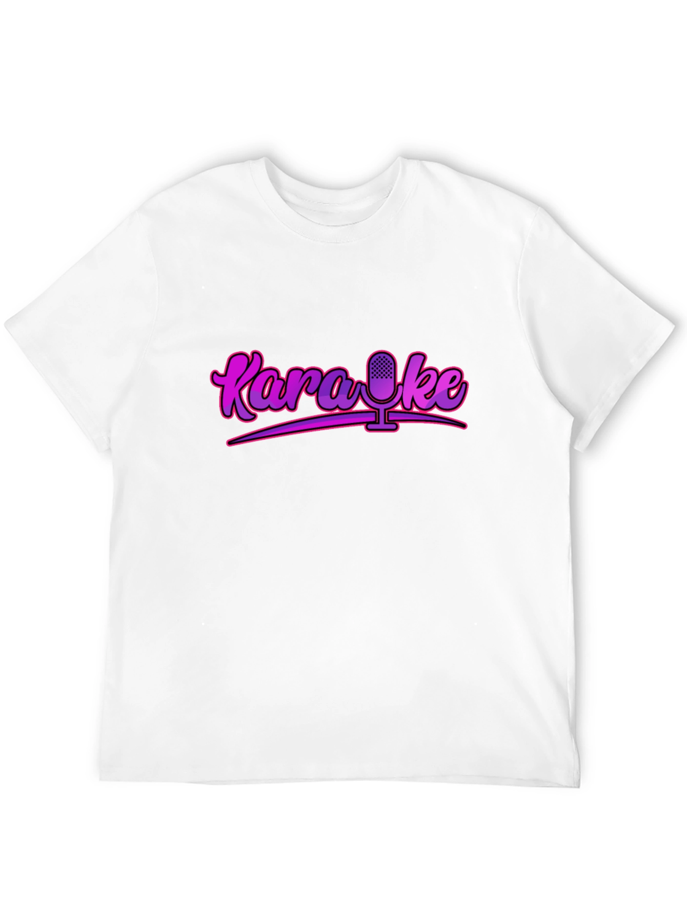 Karaoke Microphone Graphic Tee - Retro Style!