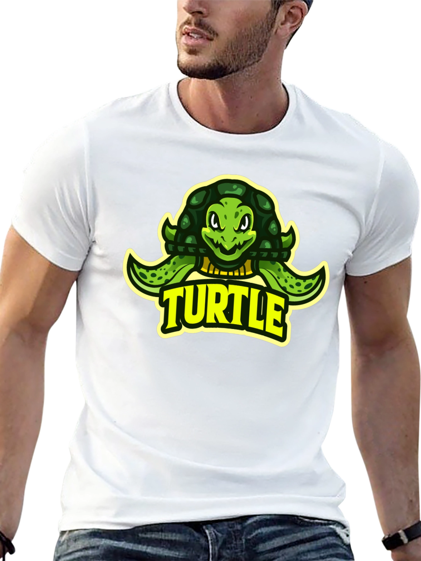 Turtle Graphic Tee - Cool Cartoon Design