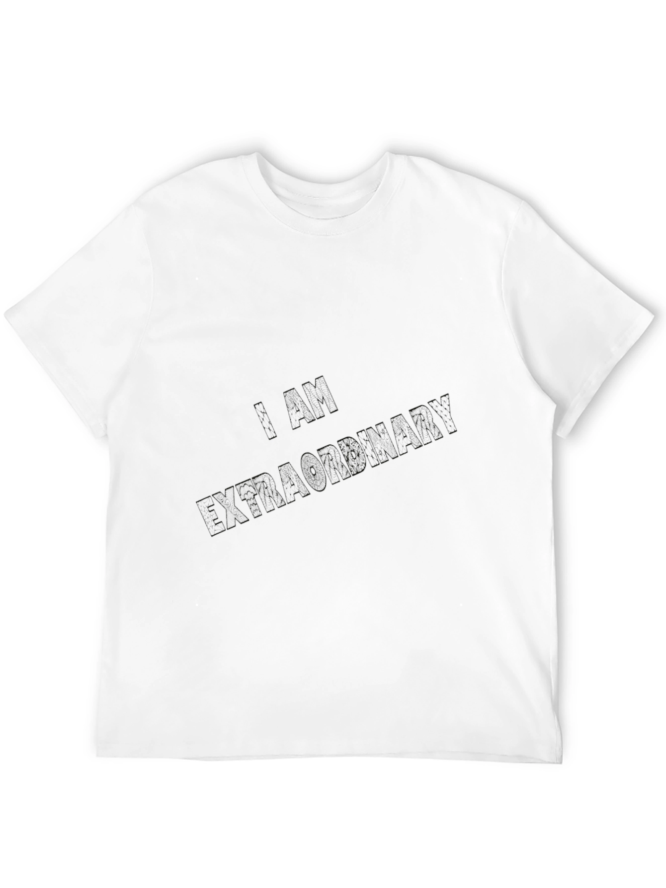 Mens Black I AM EXTRAORDINARY T-Shirt