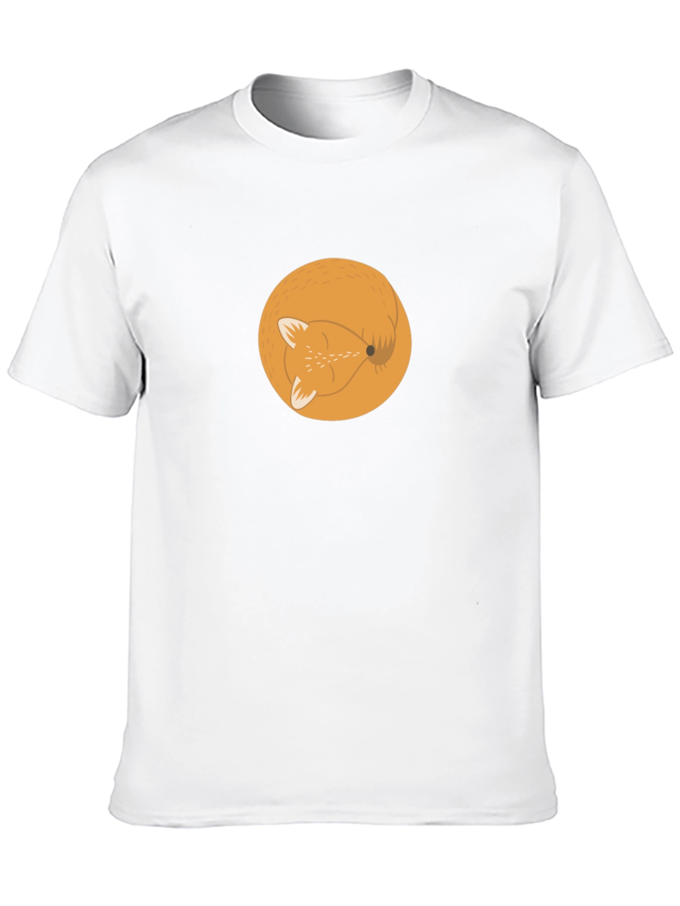 Fox Circle Graphic Tee - Stylish Mens T-Shirt