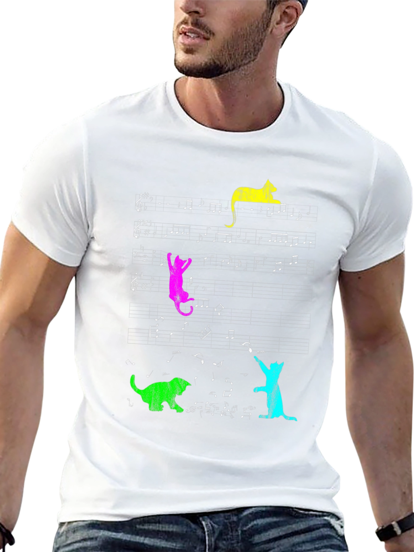Musical Cats T-Shirt - Funny Graphic Tee