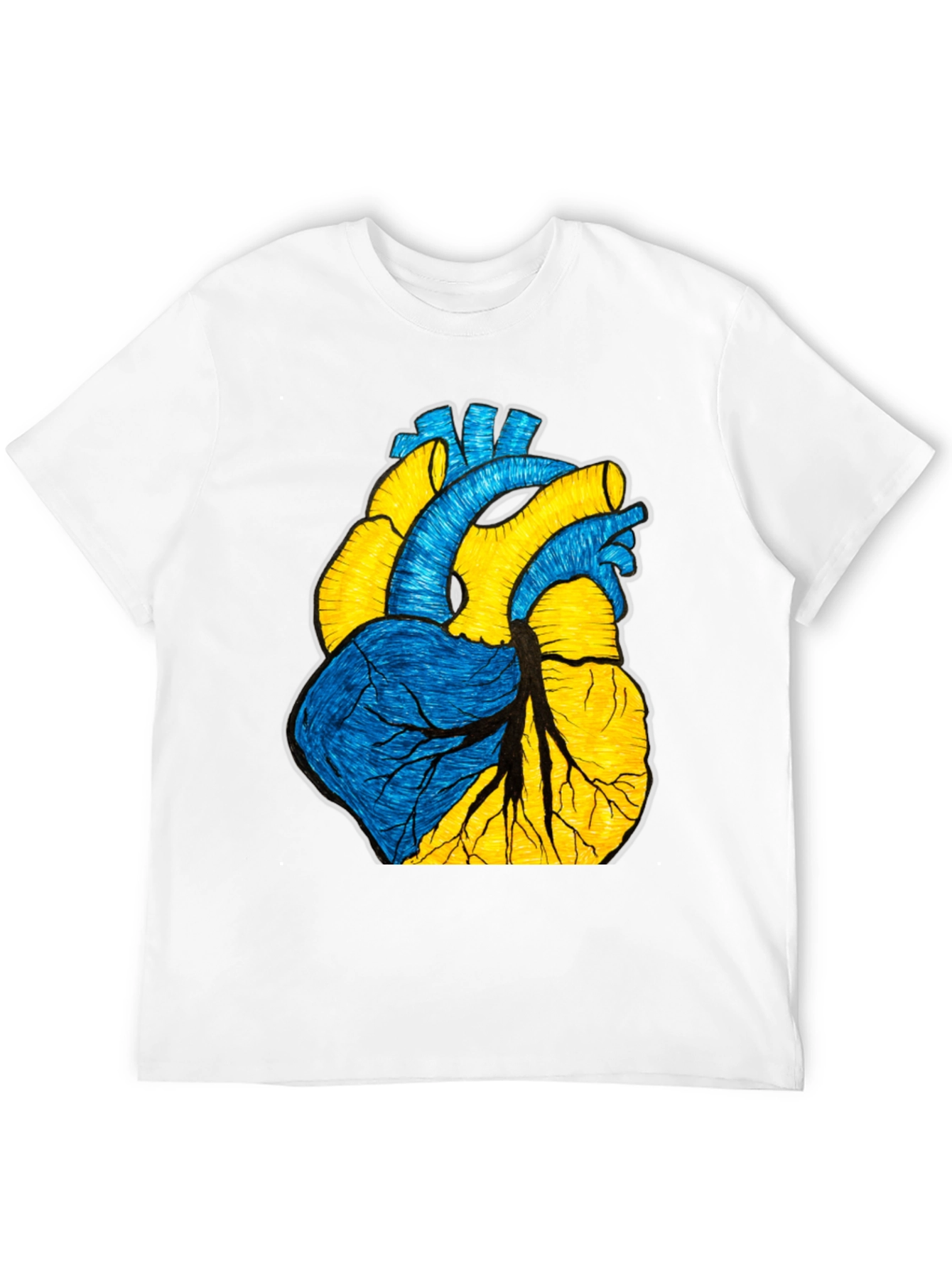 Ukraine Heart Graphic Tee - Show Your Support!