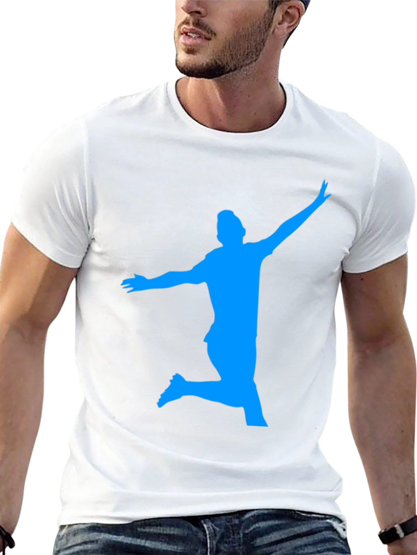 Silhouette Soccer T-Shirt - Black