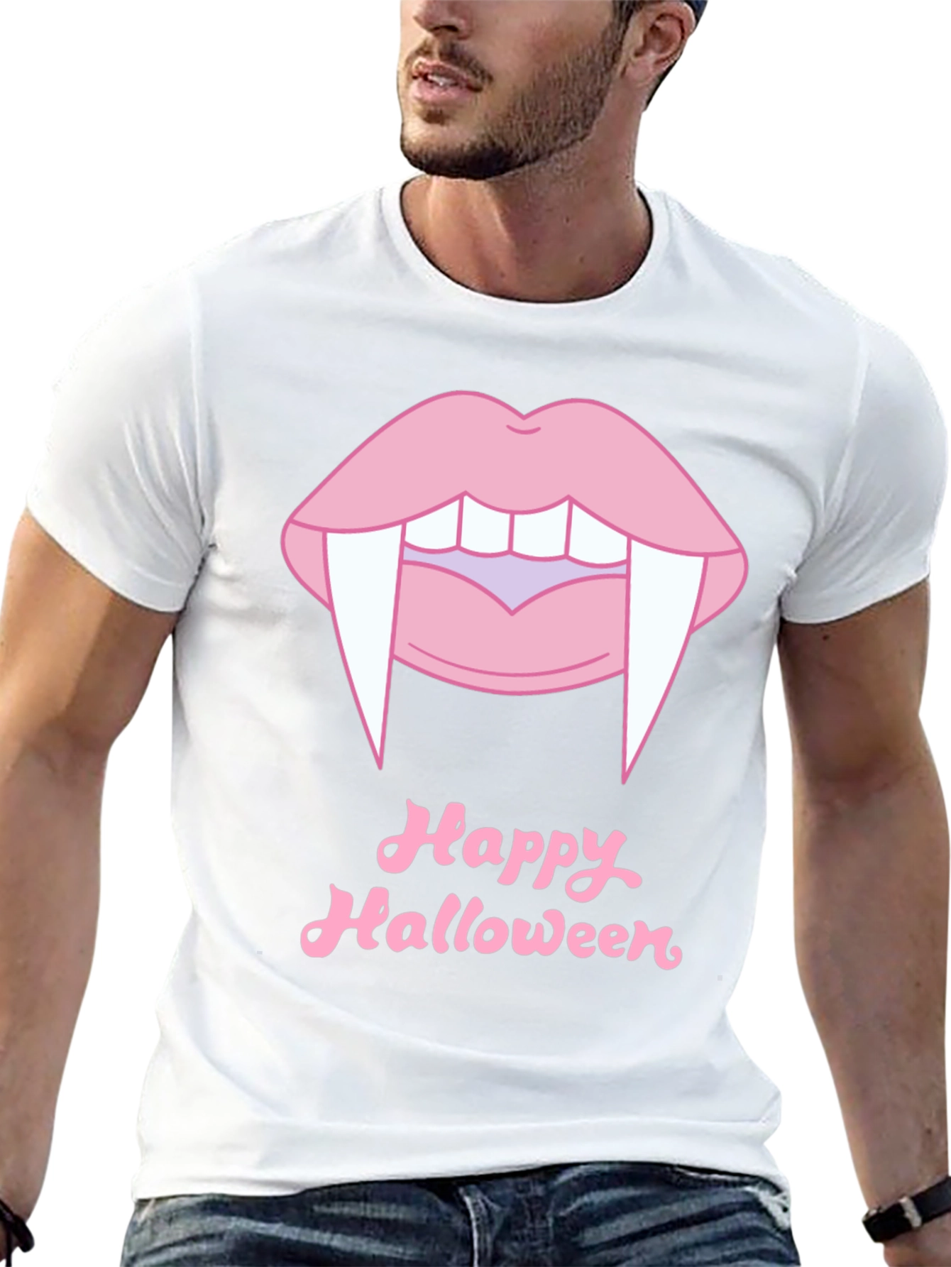 Happy Halloween Vampire Lips T-Shirt