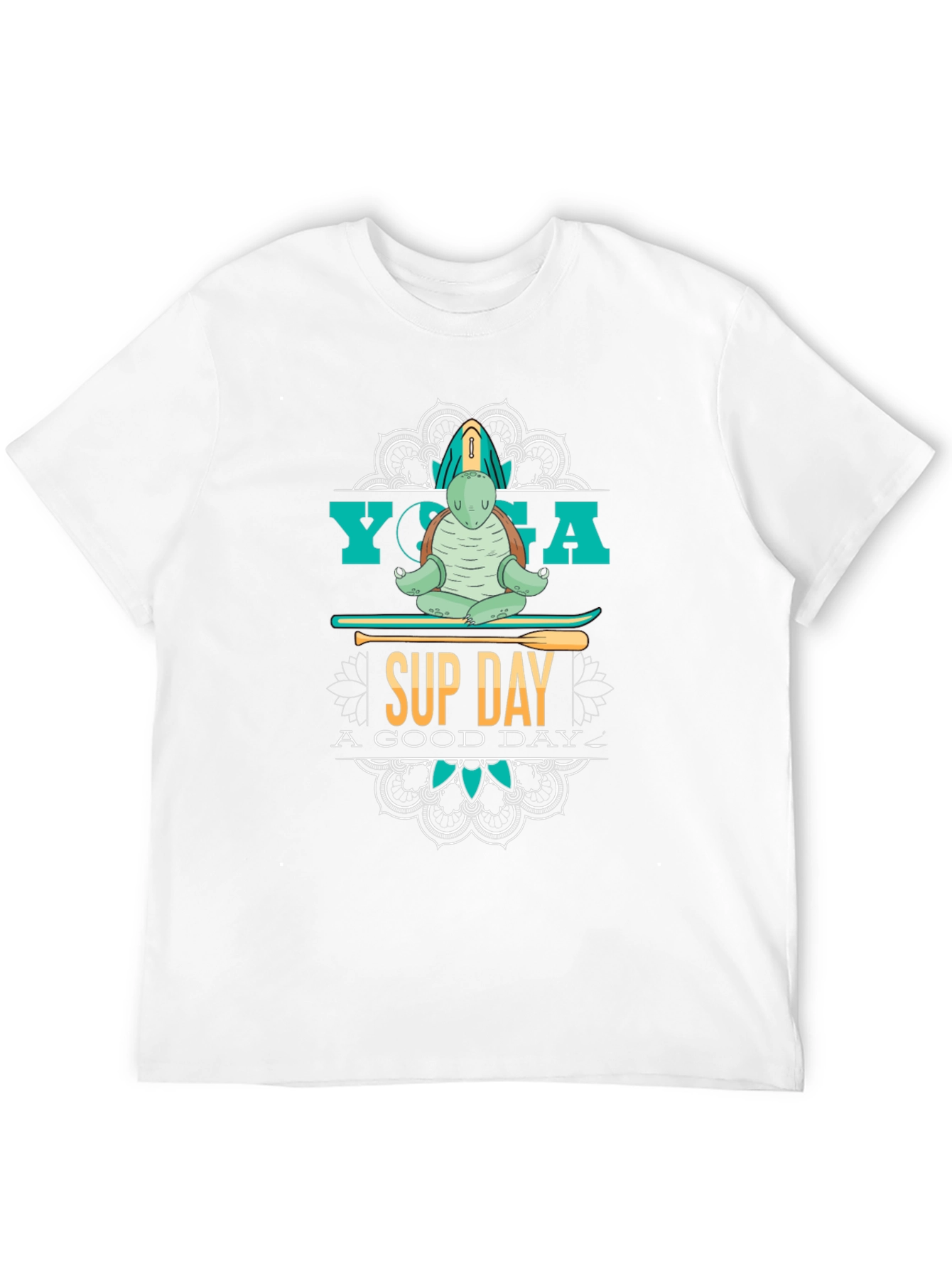 Yoga Sup Day Turtle T-Shirt - Relax and Enjoy!