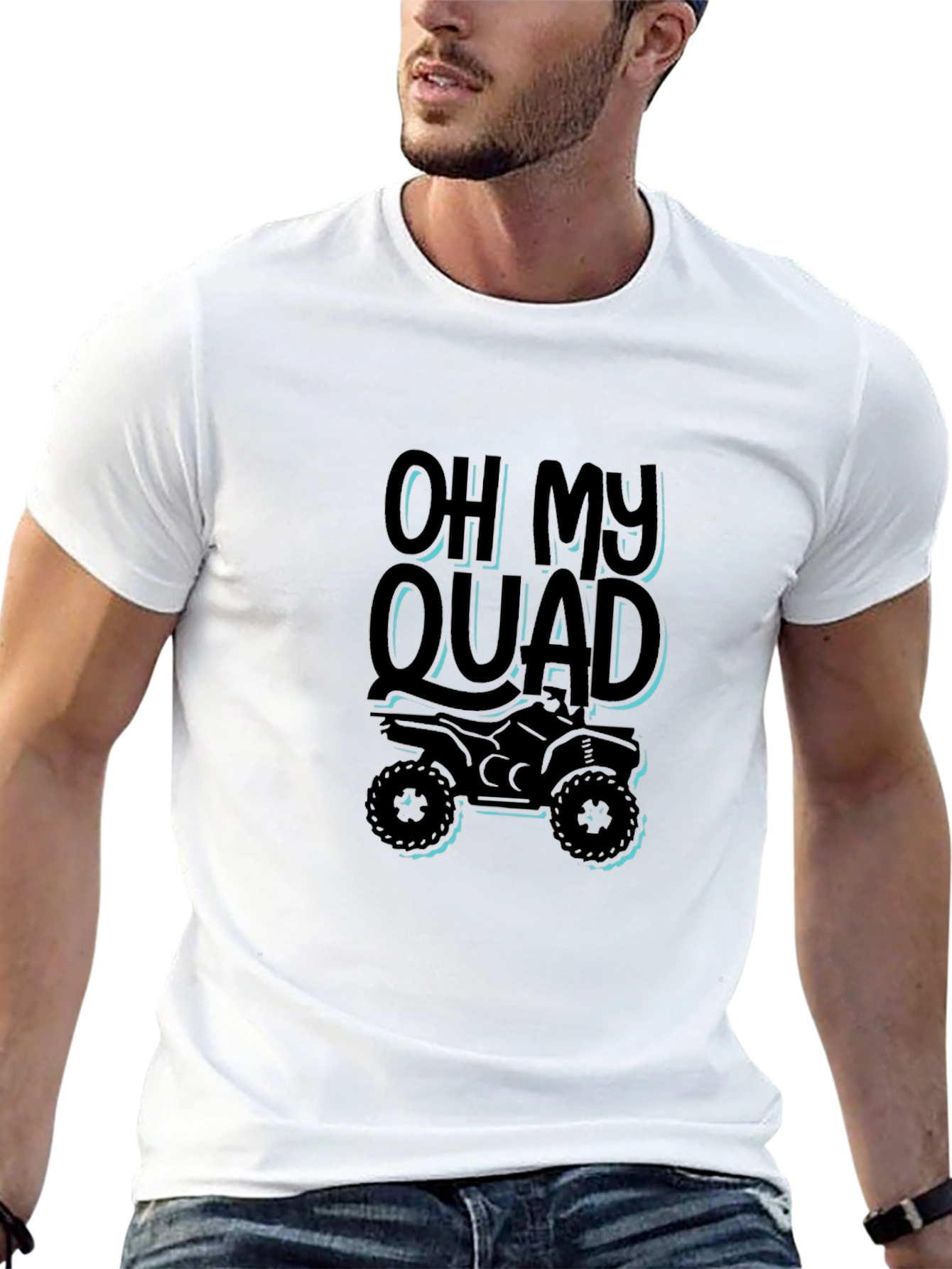 Oh My Quad Black T-Shirt - ATV Rider Gift