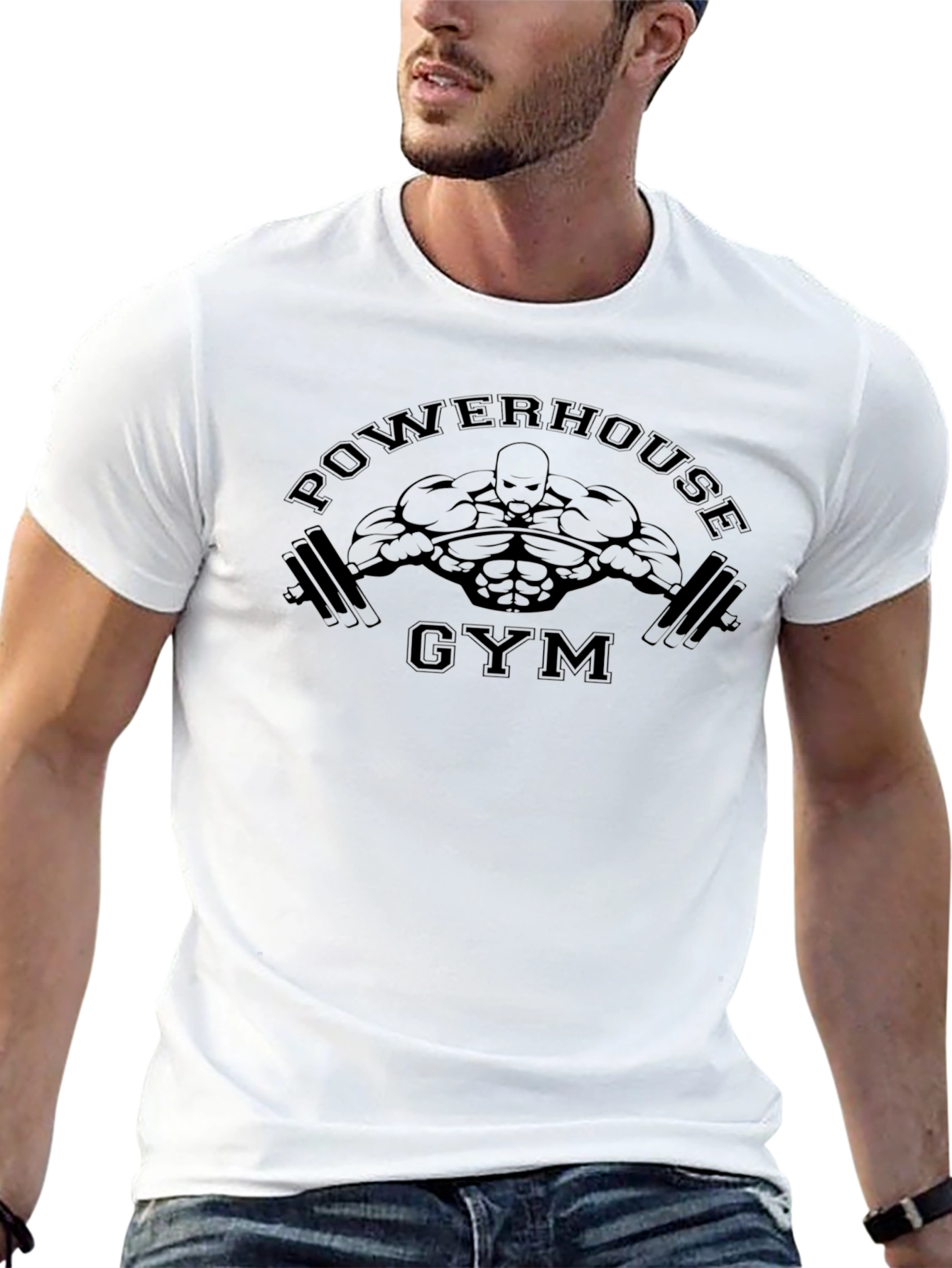 Powerhouse Gym Graphic T-Shirt Black