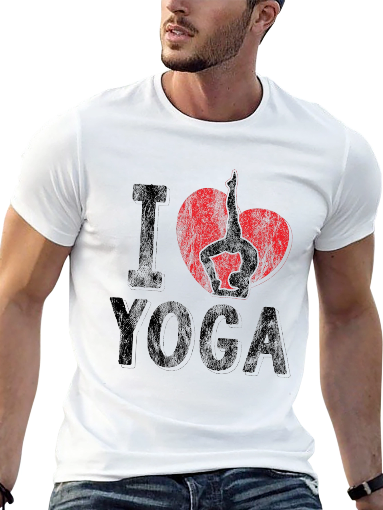 I Heart Yoga Graphic Tee - Unisex