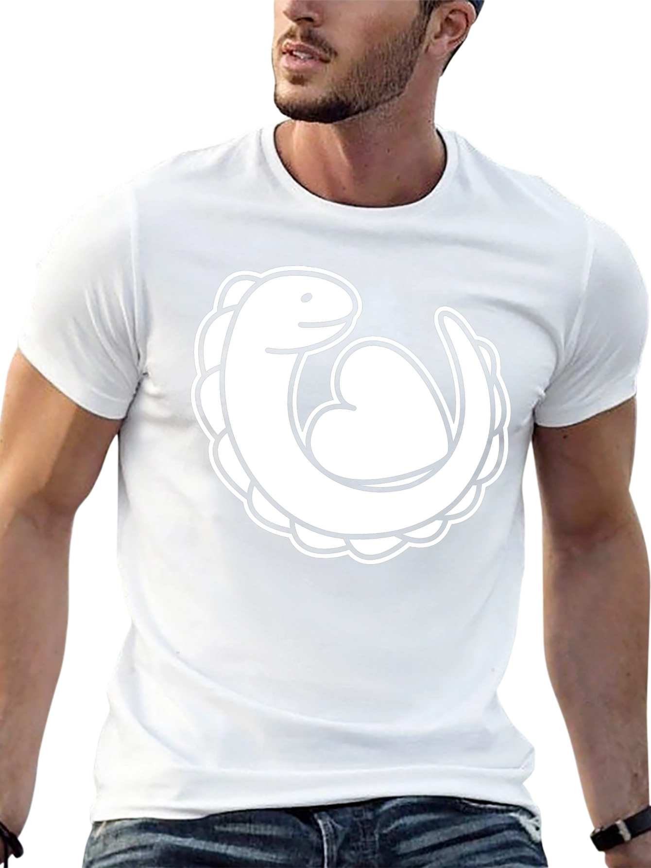 Dinosaur Heart Black T-Shirt
