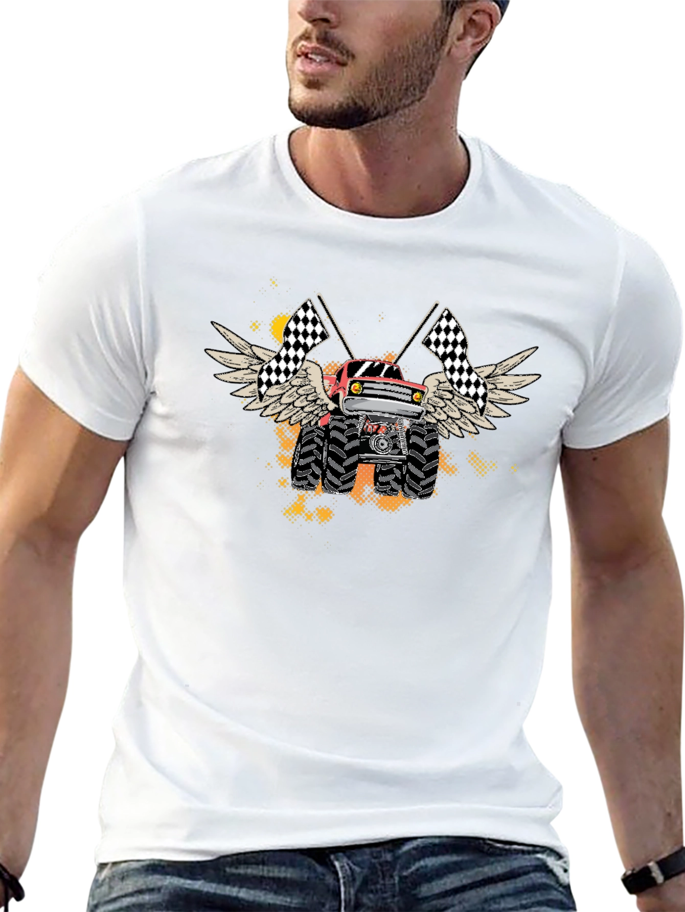 Monster Truck Graphic Black Tee