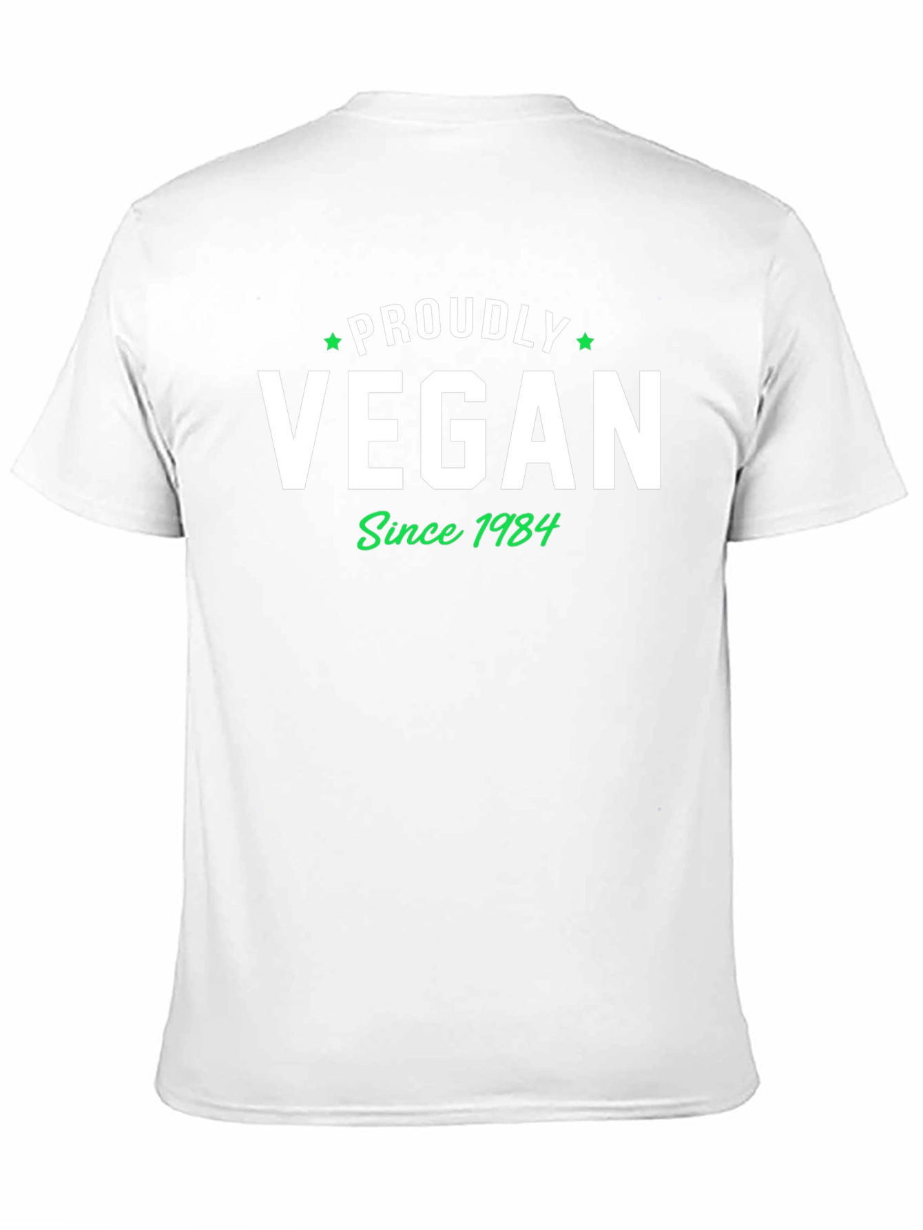 Proudly Vegan Since 1984 Black T-Shirt