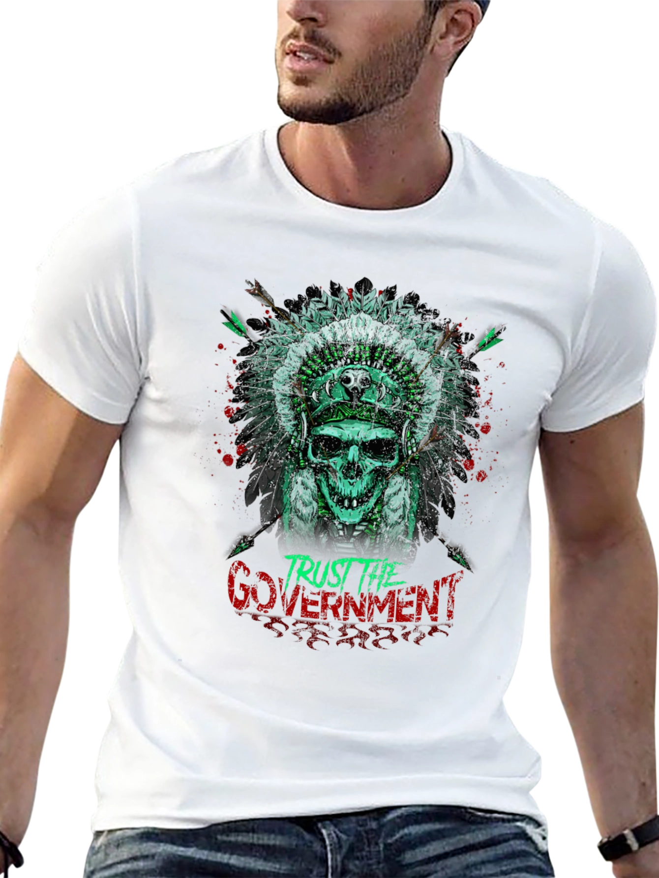 Trust the Government Skull Tee