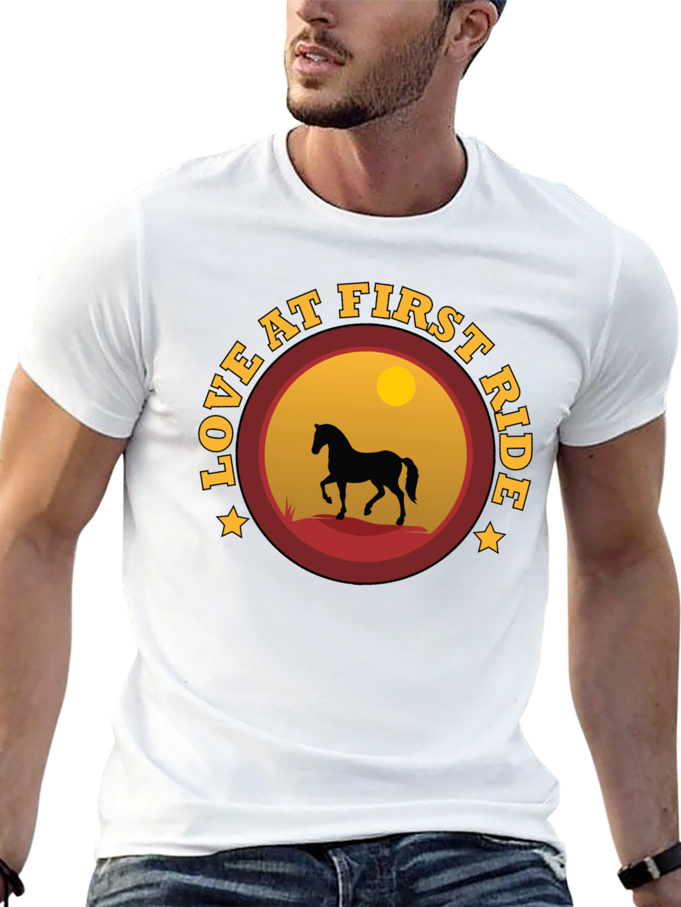 Love at First Ride Horse Graphic T-Shirt