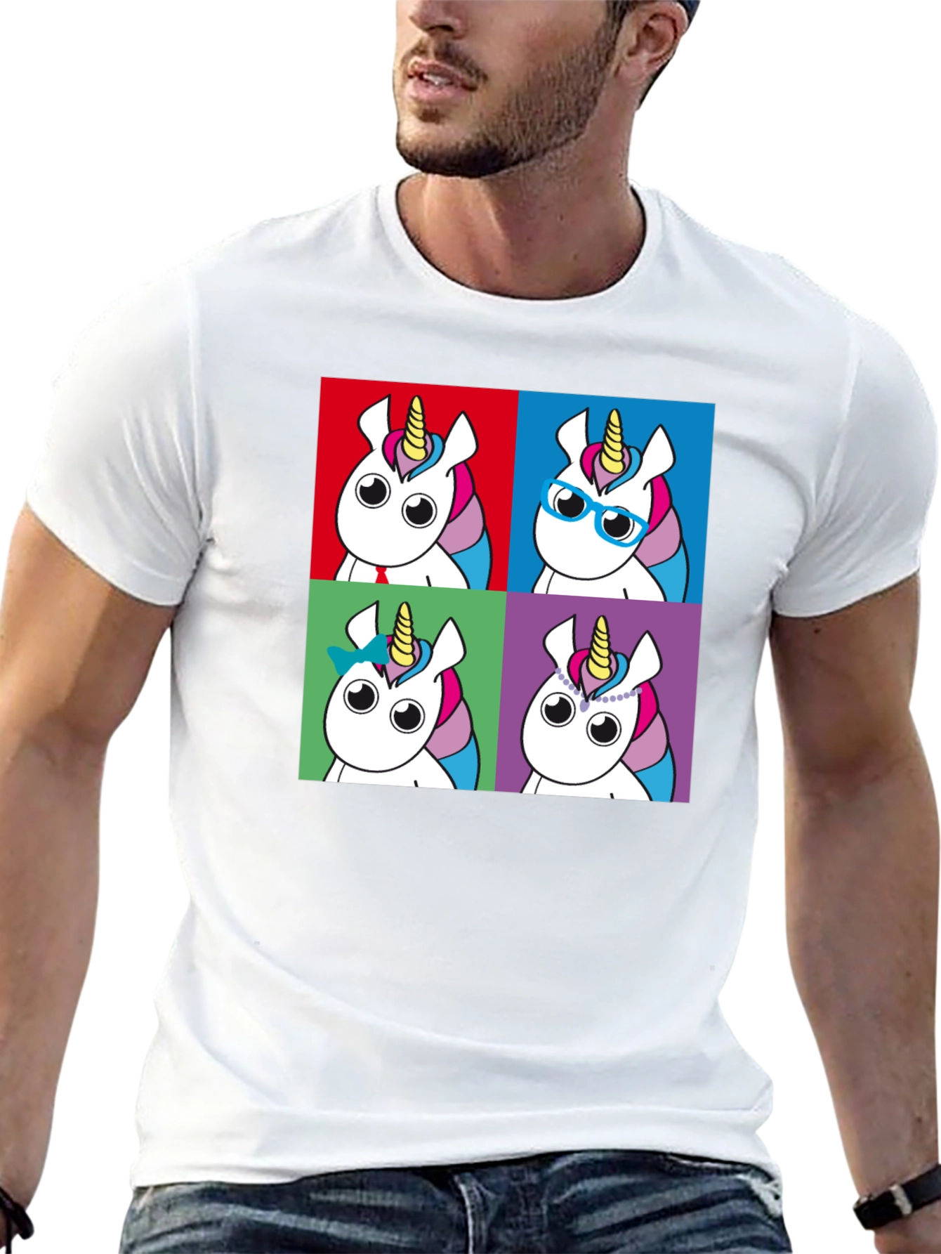 Unicorn Pop Art Graphic T-Shirt
