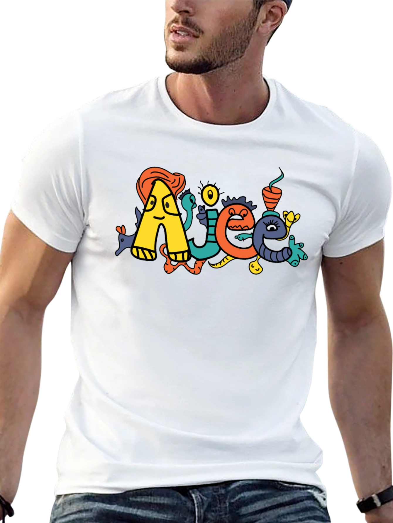 Doodle Art Black T-Shirt