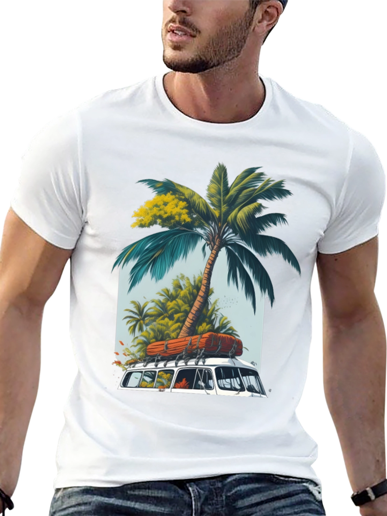 Tropical Van Graphic T-Shirt