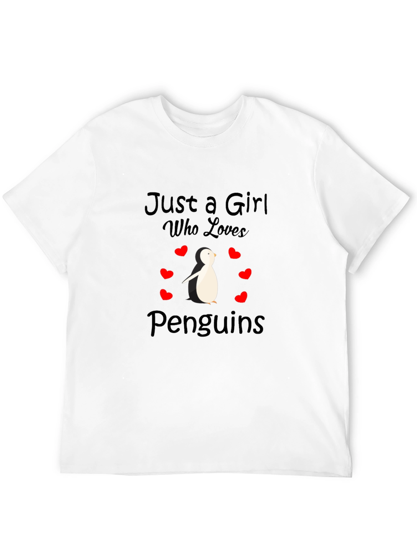 Just A Girl Who Loves Penguins T-Shirt