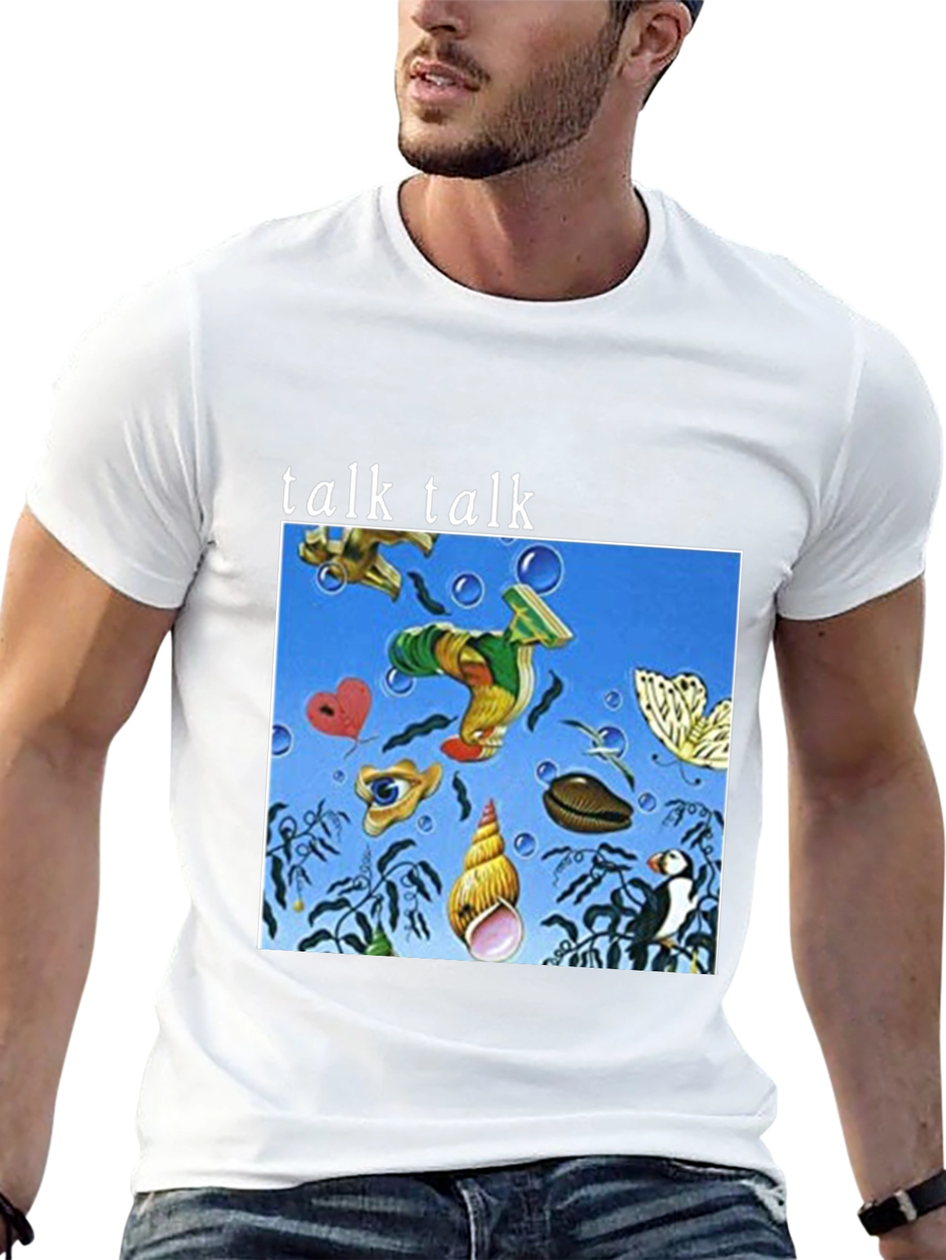 Talk Talk Album Art Black T-Shirt - Unique Design