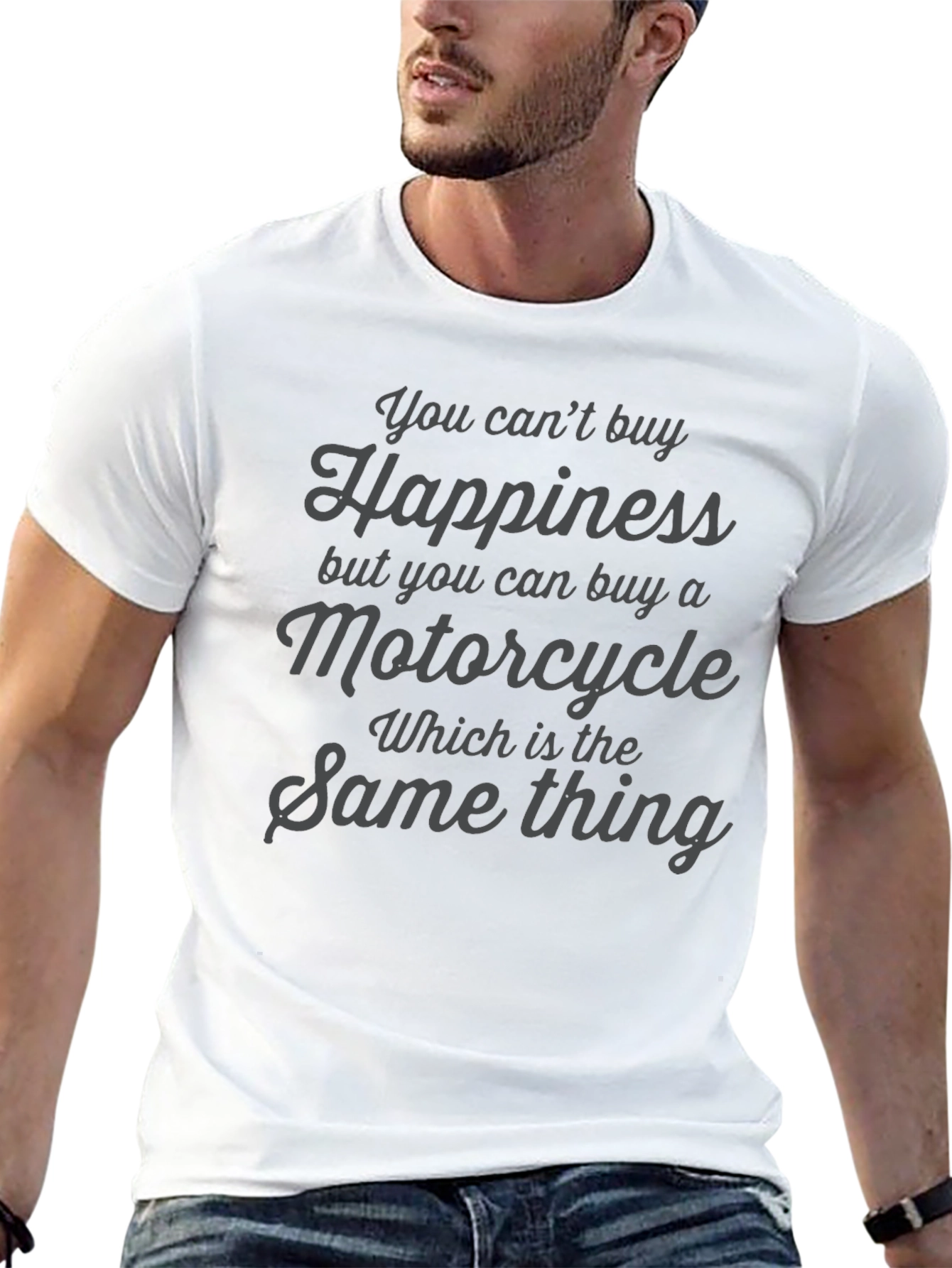 Motorcycle Happiness Graphic Tee
