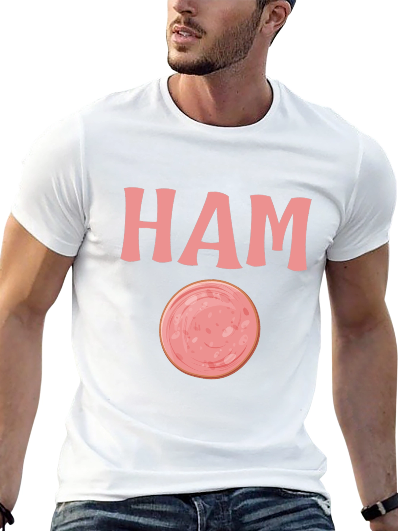 Humorous HAM Graphic T-Shirt