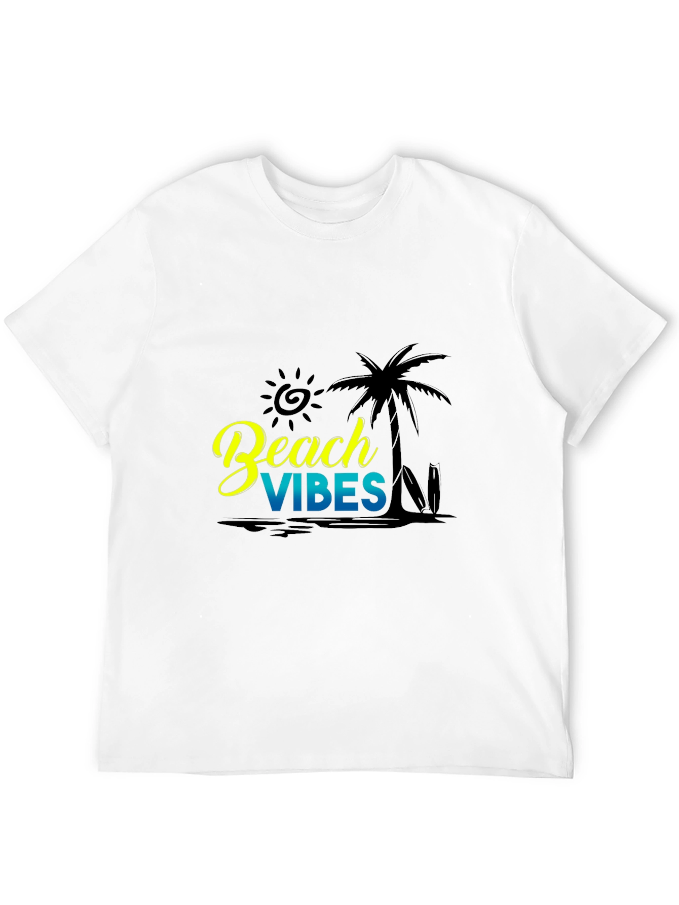 Beach Vibes Graphic Tee - Black