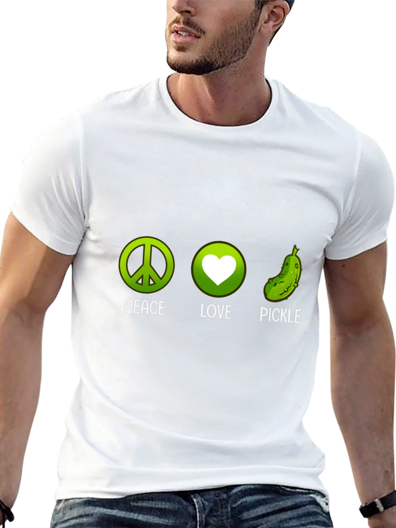 Peace Love Pickle Graphic T-Shirt