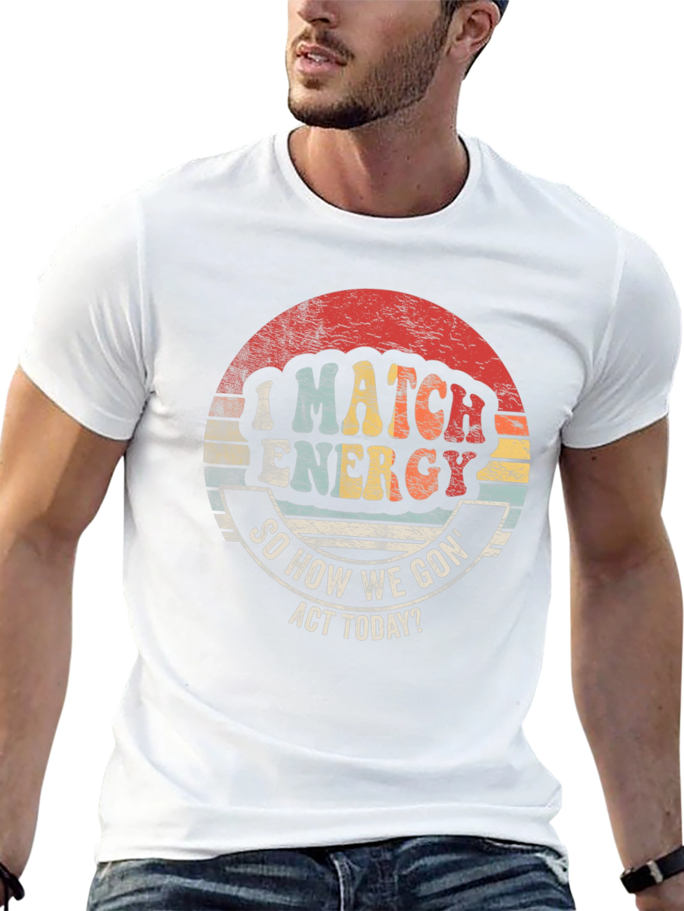 I Match Energy Retro Graphic Tee