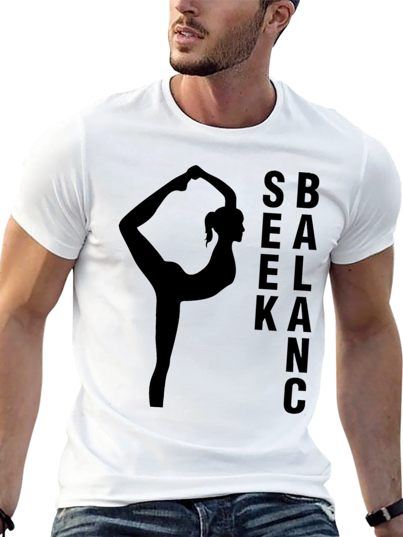 Yoga Balance Black T-Shirt