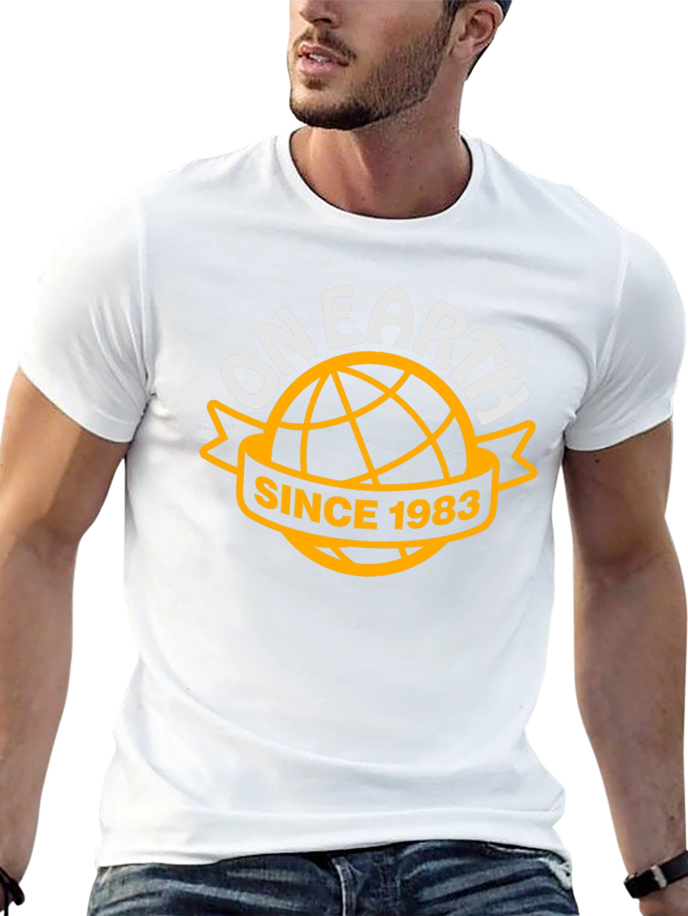 On Earth Since 1983 Black T-Shirt