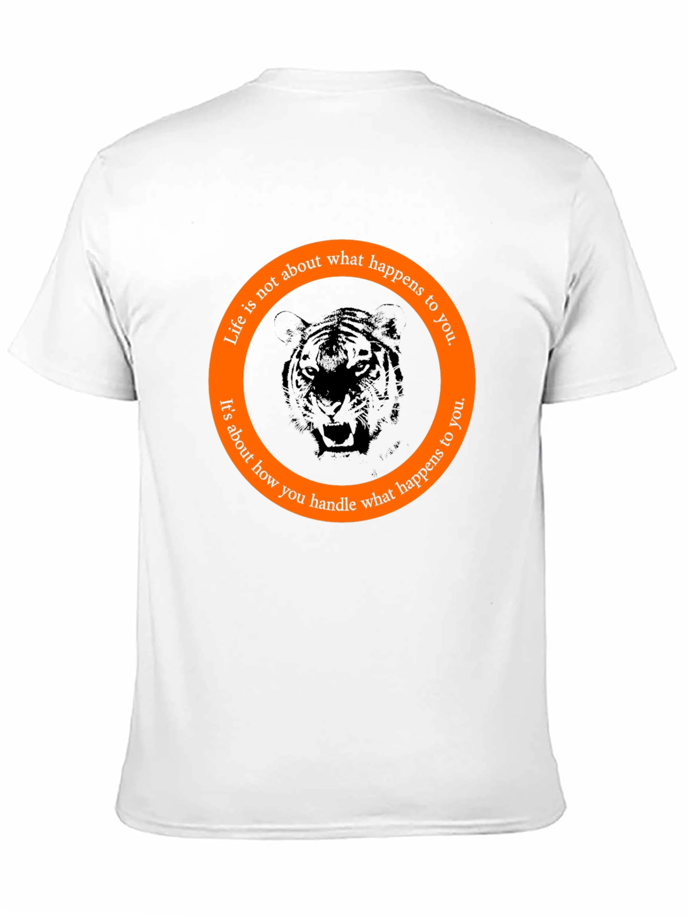 Tiger Graphic Tee - Life Quote T-Shirt