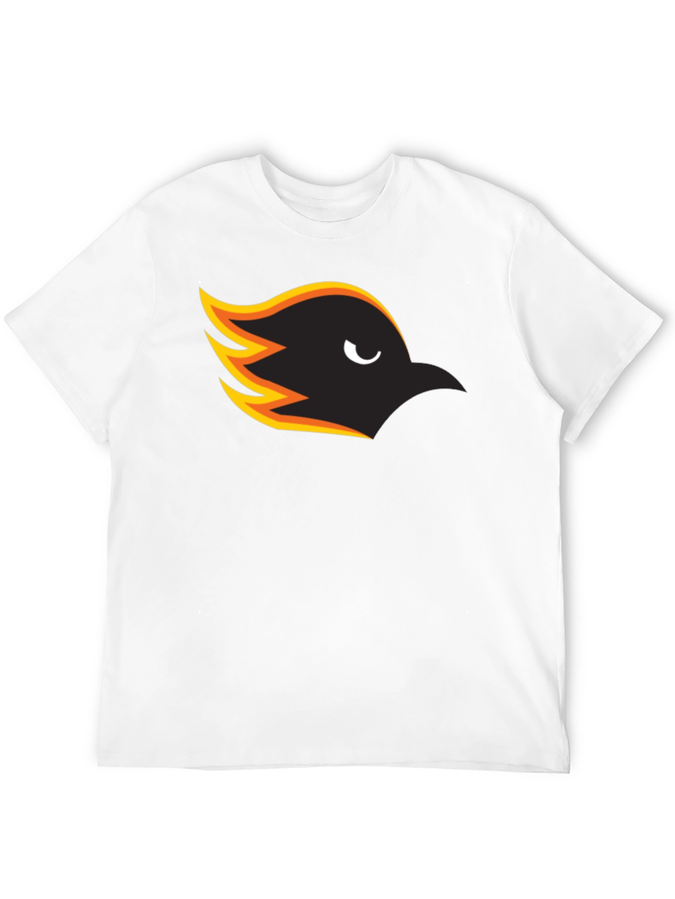 Mens Black T-Shirt with Bird Graphic