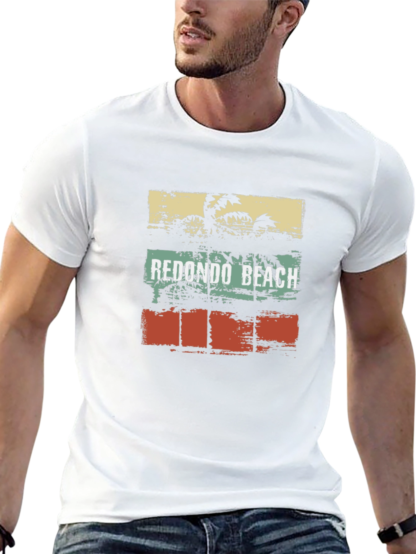 Redondo Beach Palm Tree Graphic T-Shirt