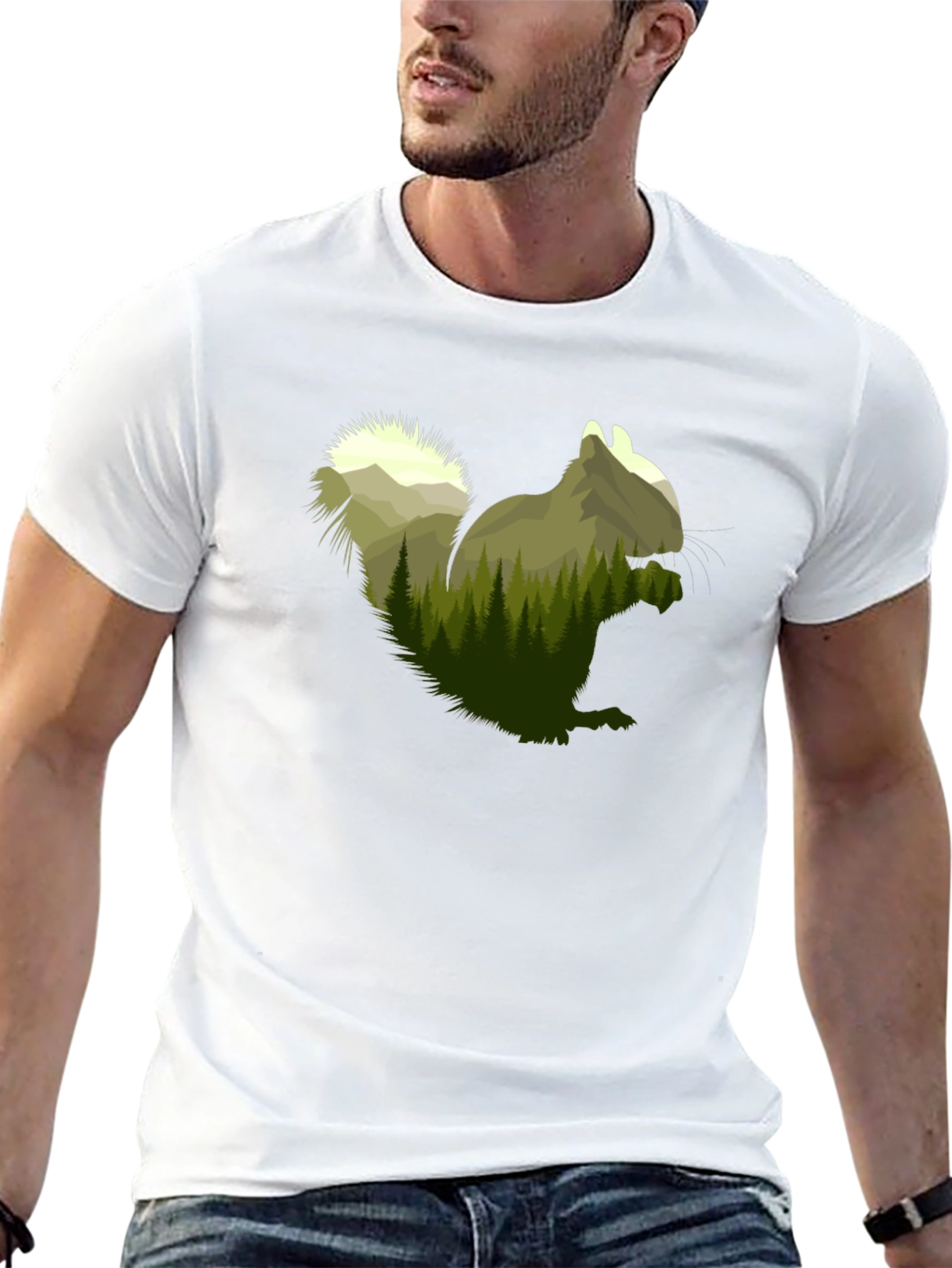 Squirrel Forest Graphic Tee - Nature Lovers Apparel