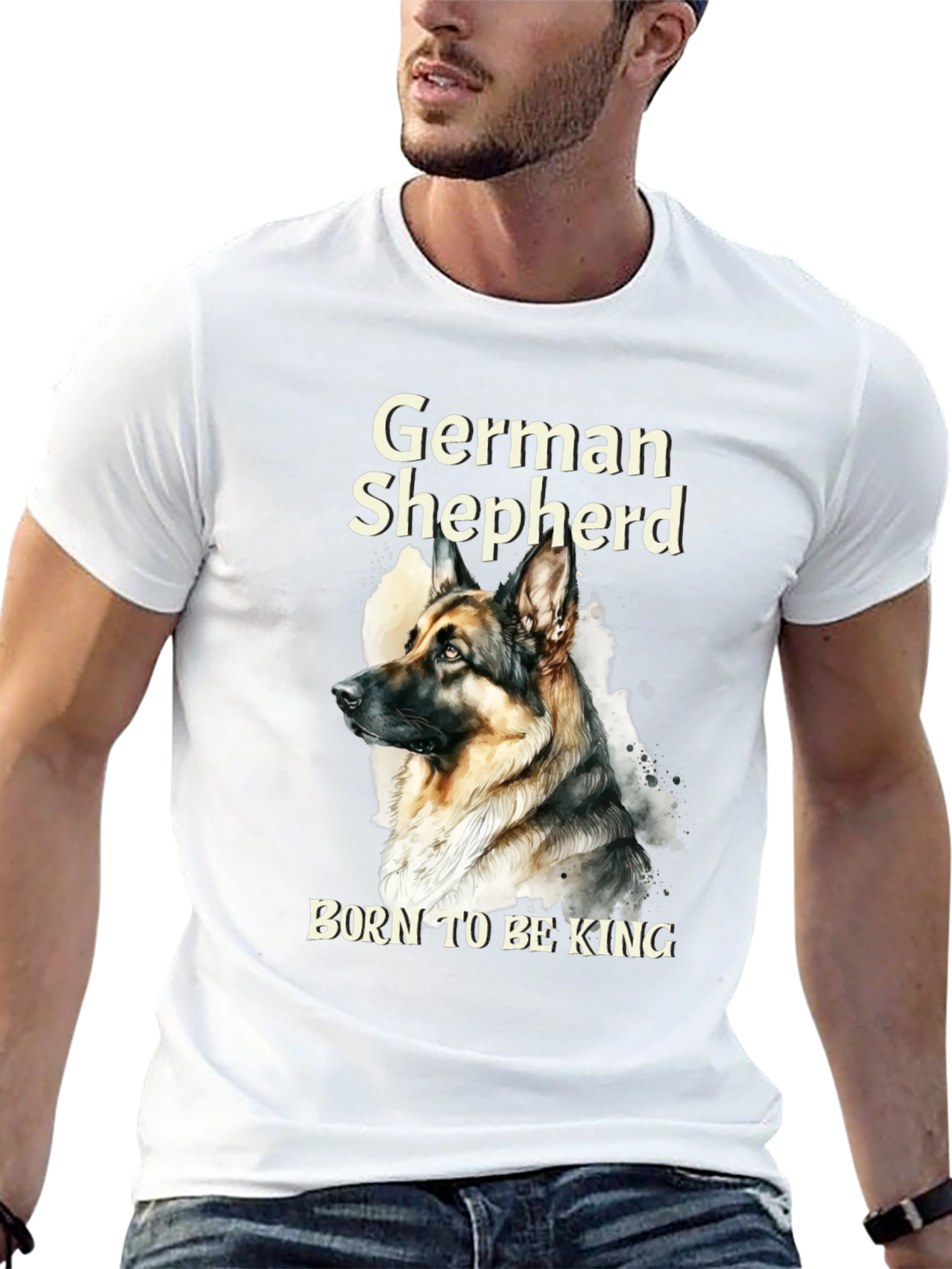 German Shepherd Born To Be King T-Shirt