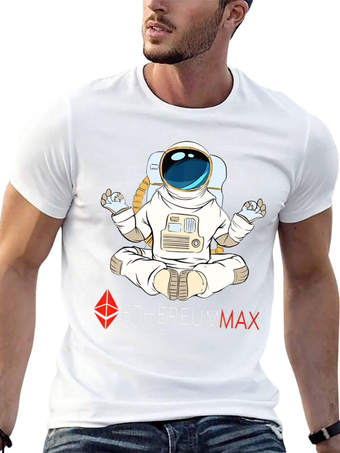 EthereumMax Astronaut T-Shirt - Crypto Style
