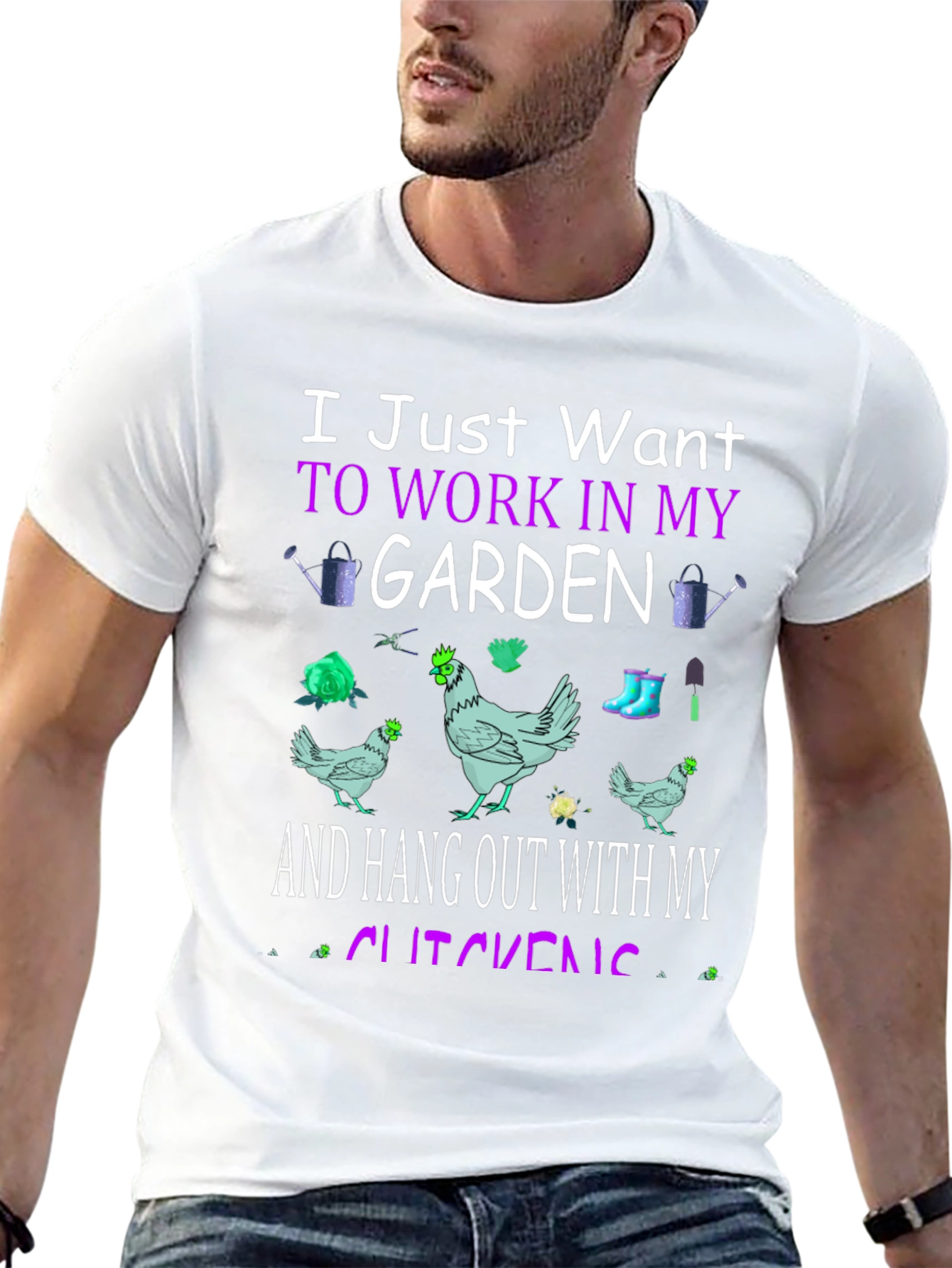Garden & Chickens Graphic Tee