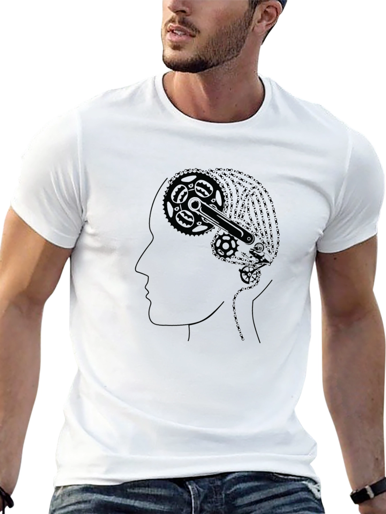 Gear Head Tee - Bicycle Brain T-Shirt