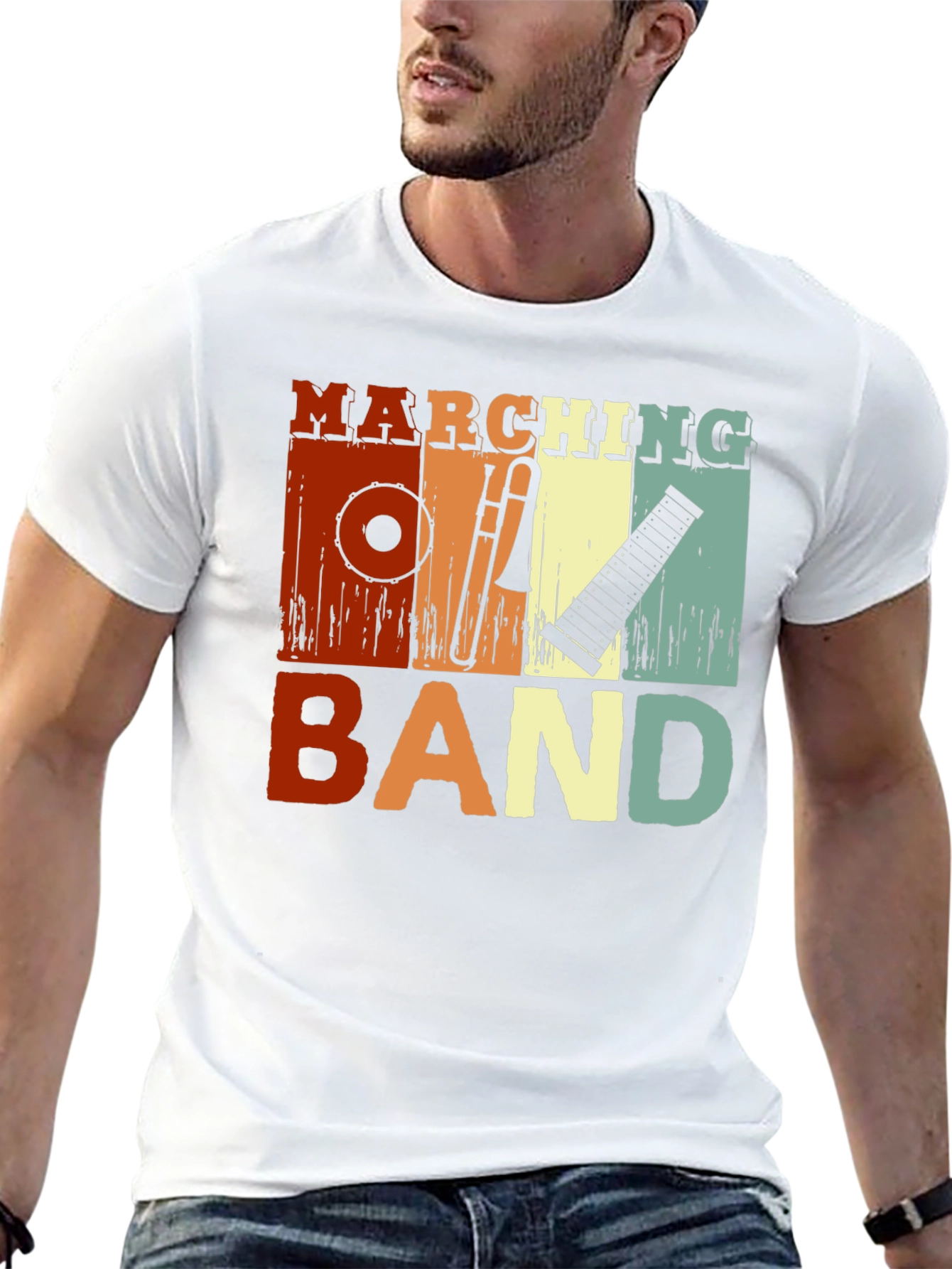 Marching Band Instrument Graphic Tee