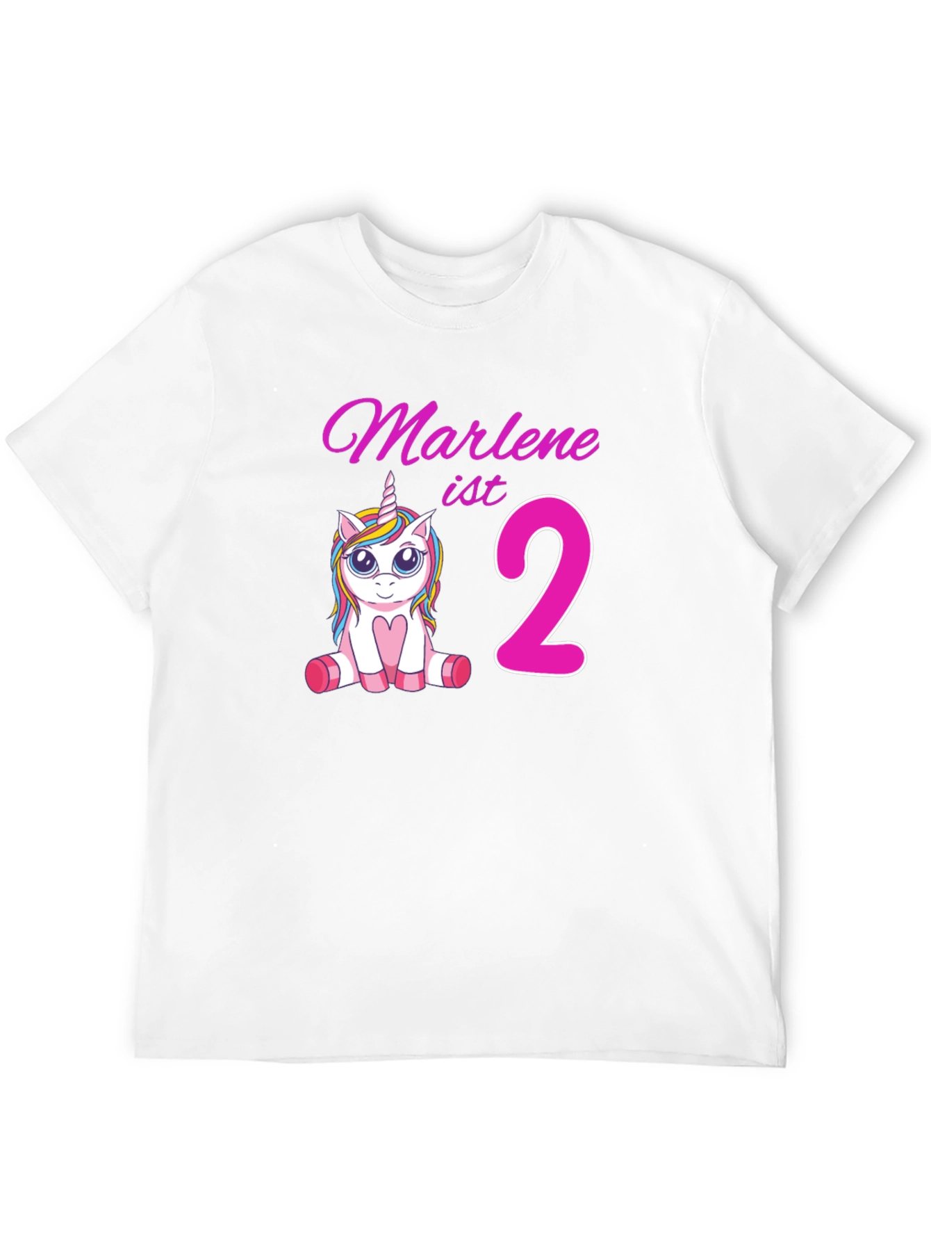 Marlenes 2nd Birthday Unicorn T-Shirt