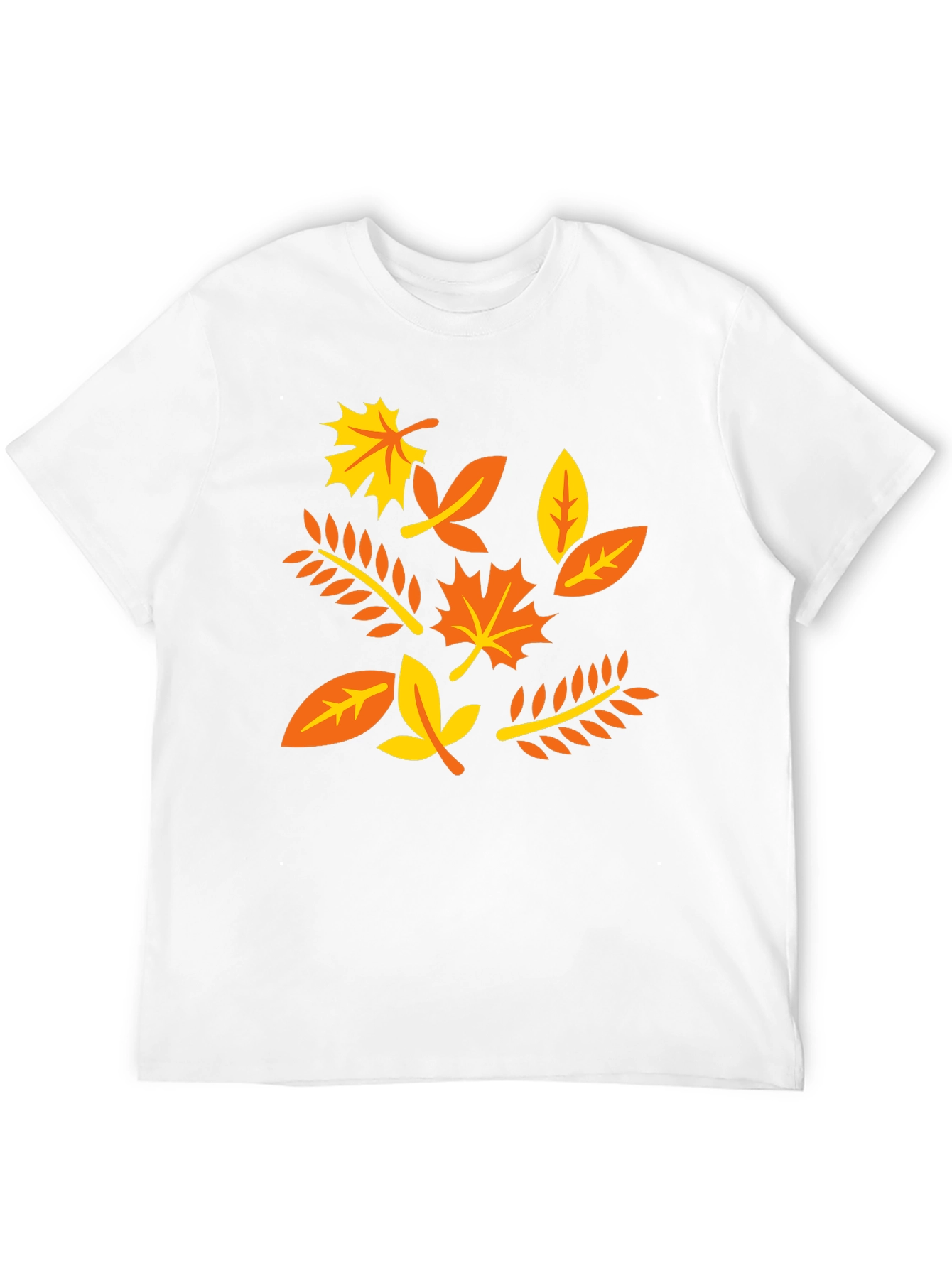 Autumn Leaves Graphic T-Shirt - Black Cotton Tee