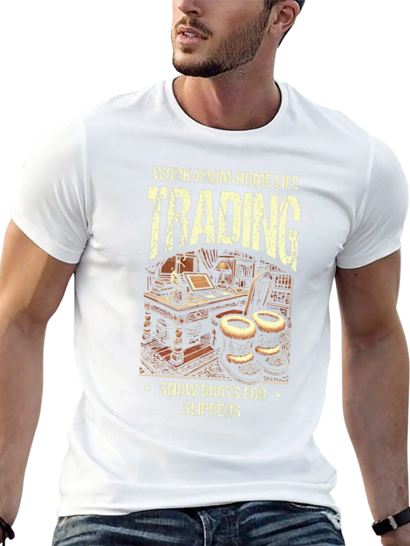 Work-From-Home Life Trading Graphic Tee