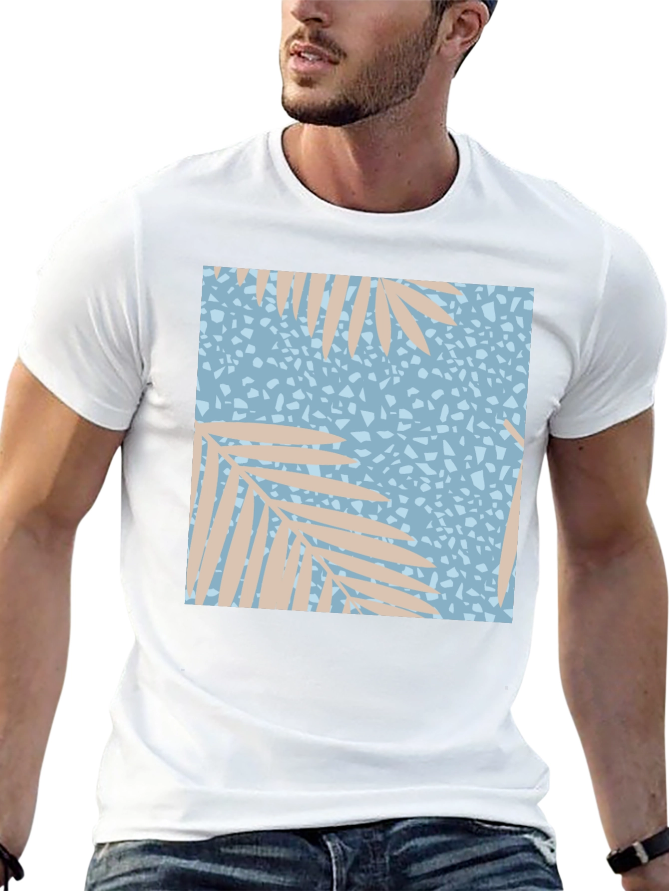 Tropical Print T-Shirt - Casual Wear