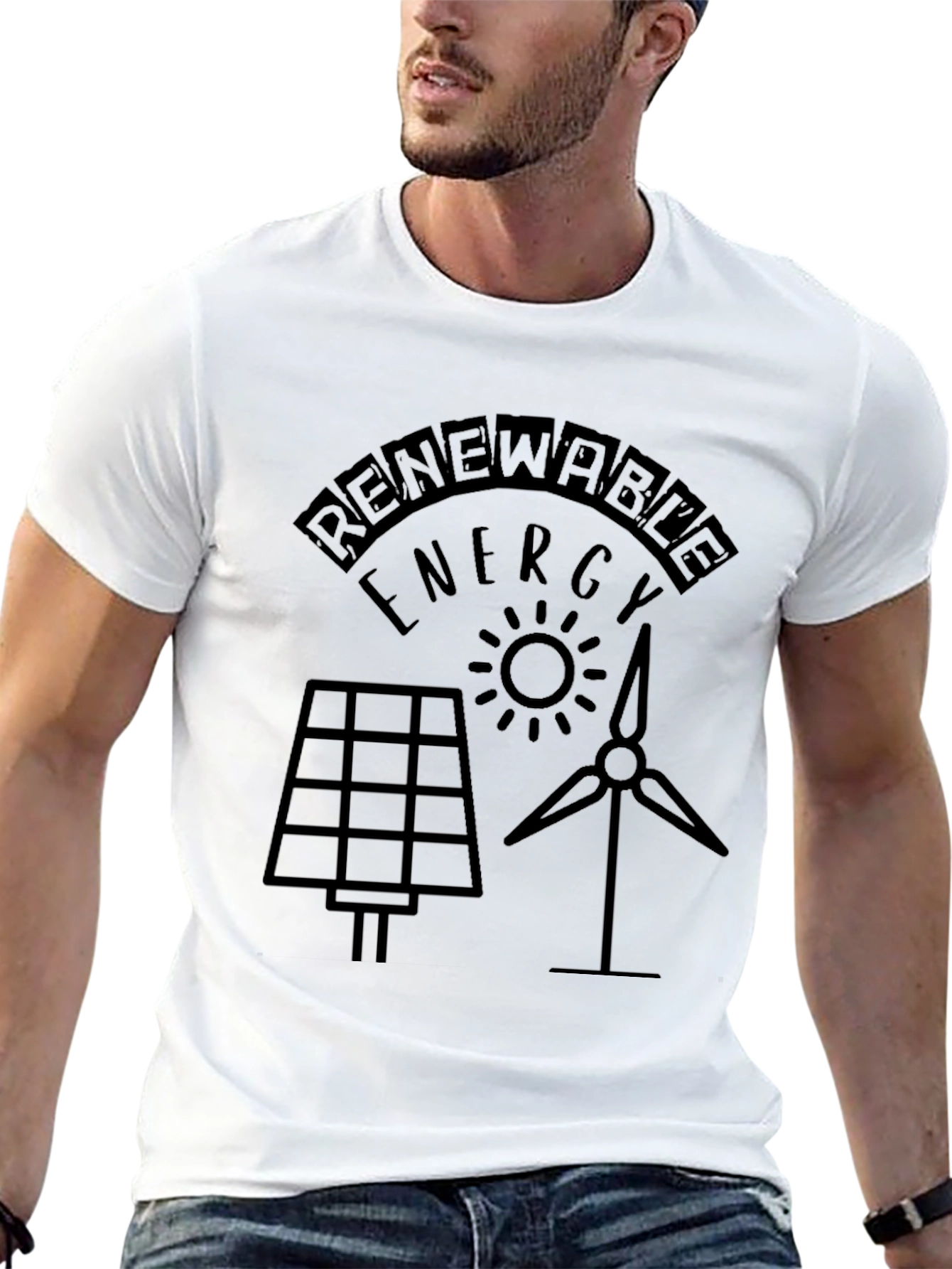 Renewable Energy T-Shirt Solar Wind