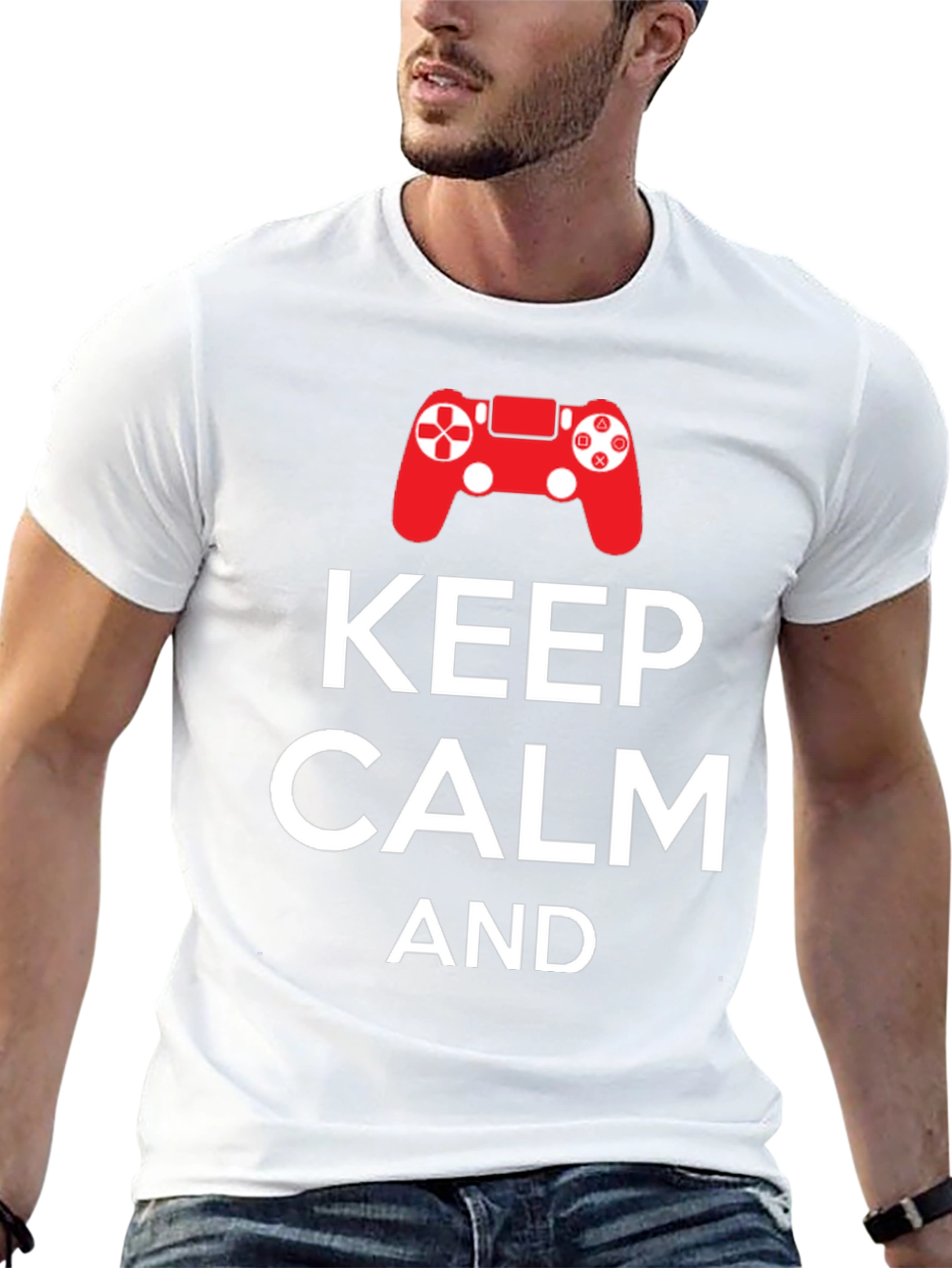 Keep Calm and Game On T-Shirt - Gamer Apparel