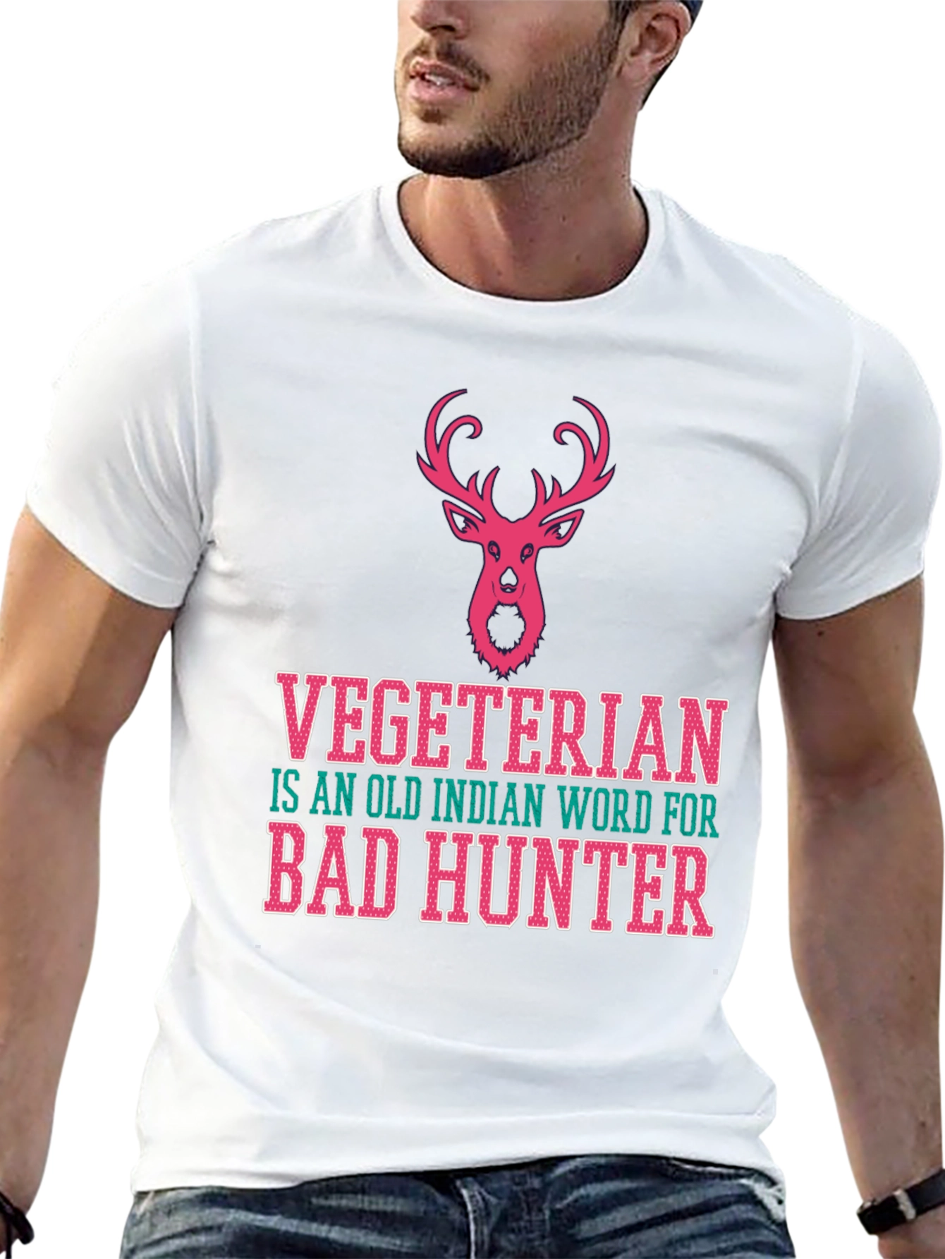 Vegetarian Bad Hunter Graphic Tee