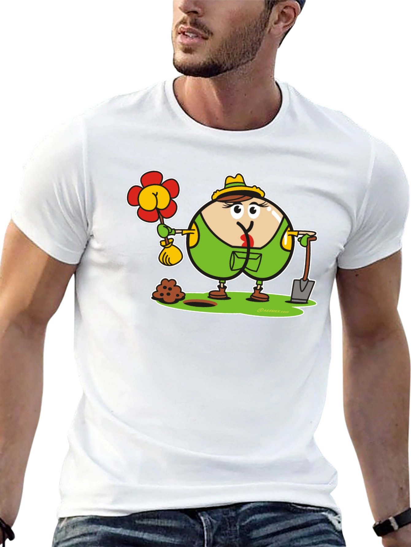 Funny Gardener Cartoon T-Shirt