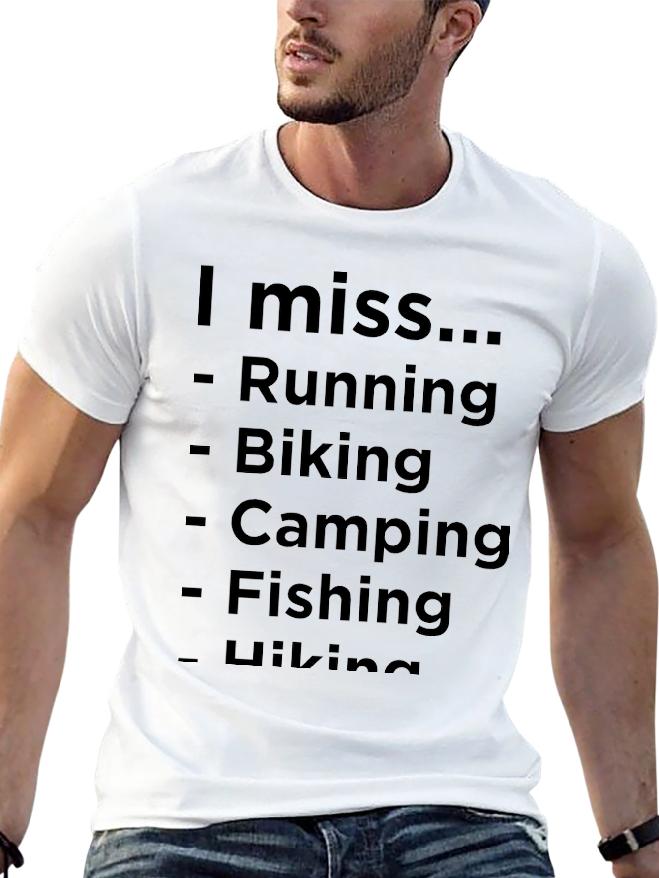 I Miss Running Biking Camping T-Shirt