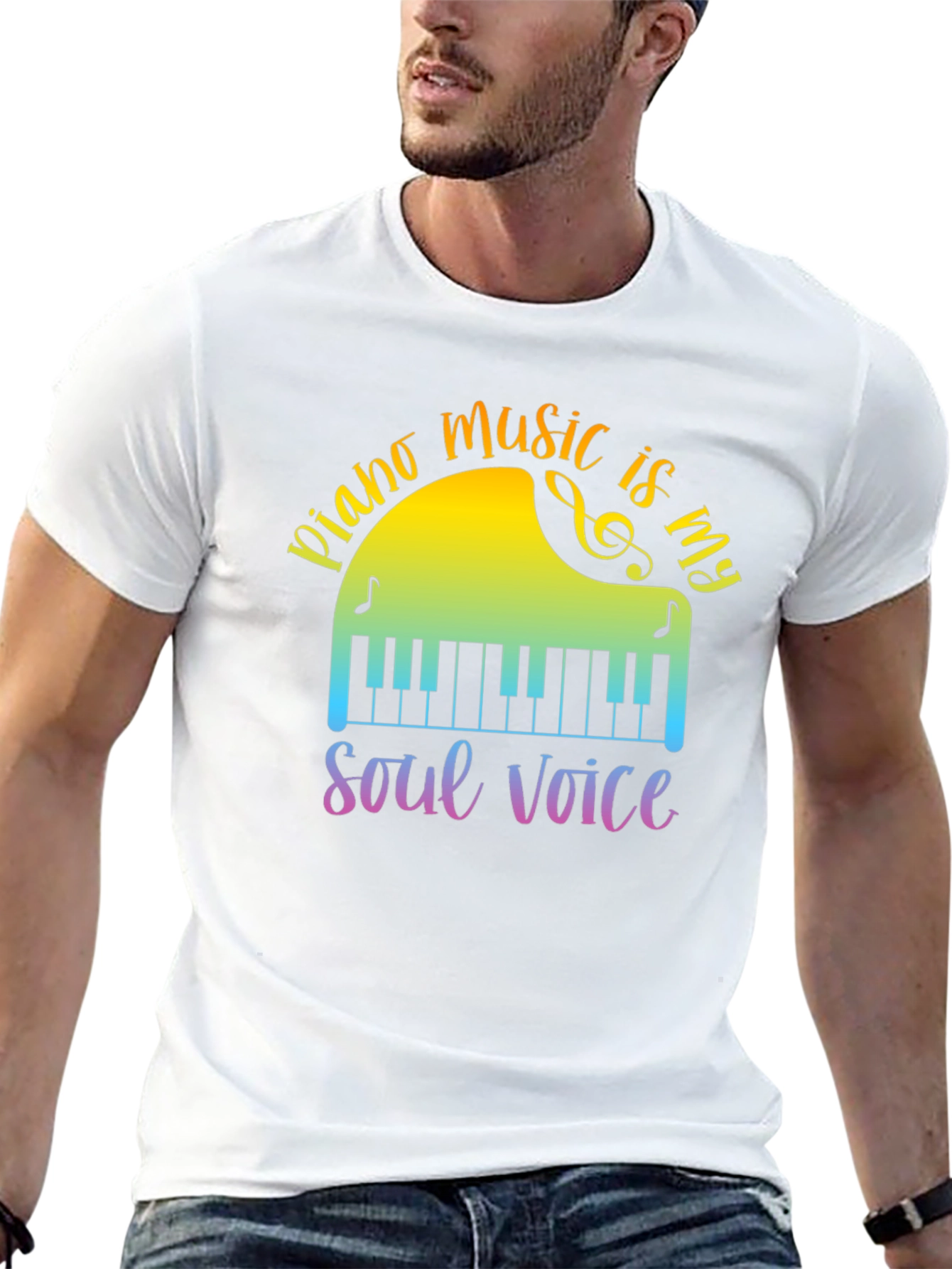 Piano Music is My Soul Voice T-Shirt