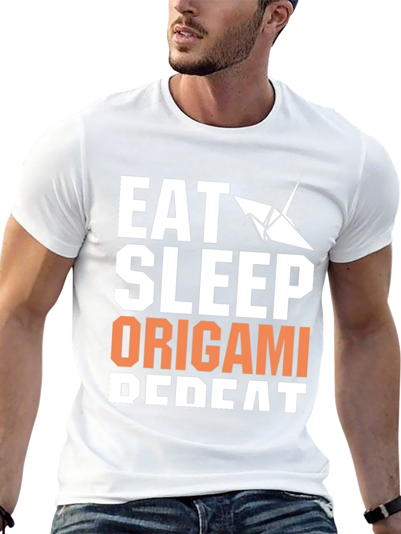 Eat Sleep Origami Repeat Graphic Tee